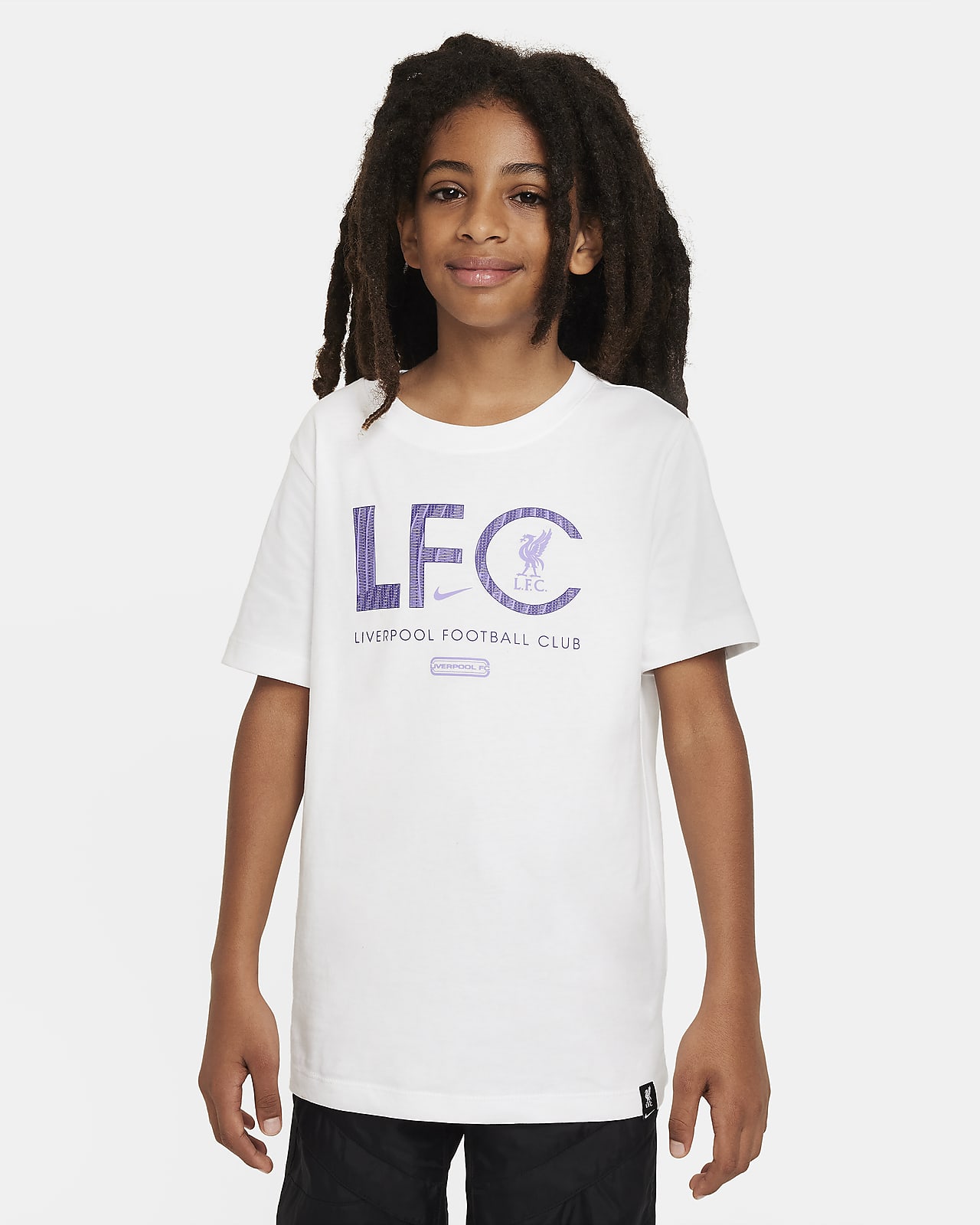 T-shirt piłkarski dla dużych dzieci Nike Liverpool F.C. Mercurial