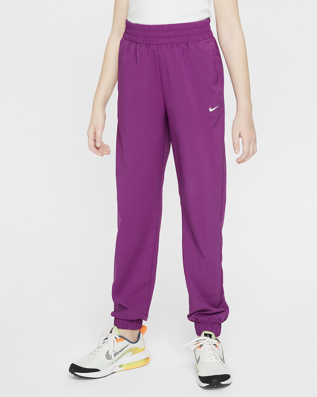 Pants de entrenamiento de tejido Woven para niña talla grande Nike Dri-FIT One