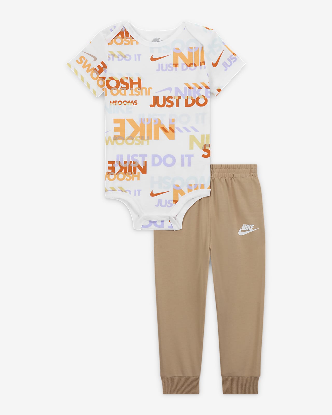 Nike Sportswear Playful Exploration Baby (12-24M) Printed Bodysuit and Pants Set