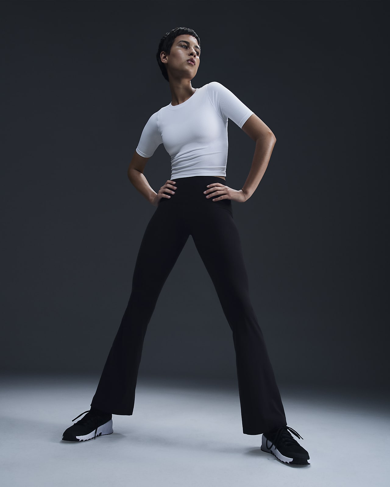 Nike Zenvy Rib Women's Dri-FIT Short-Sleeve Top
