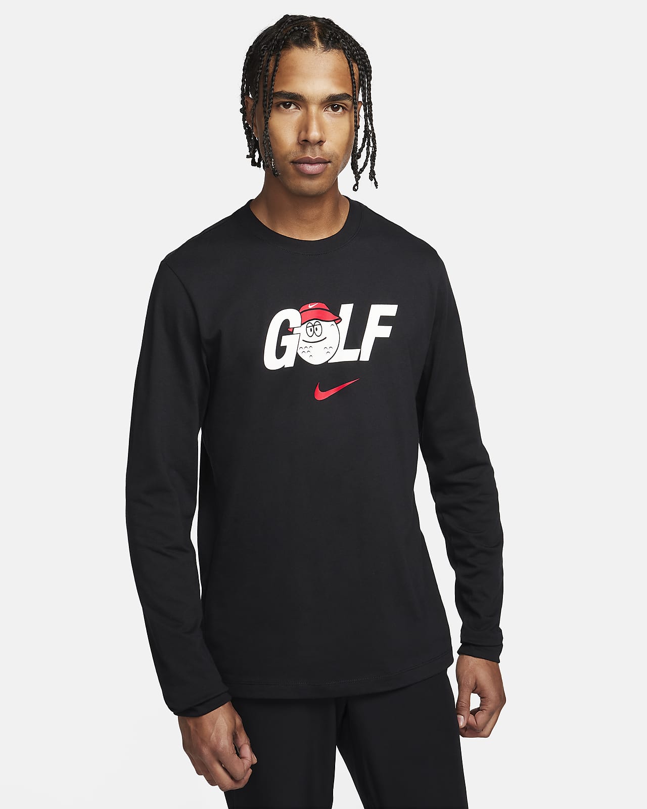 Camisola de golfe de manga comprida Nike para homem
