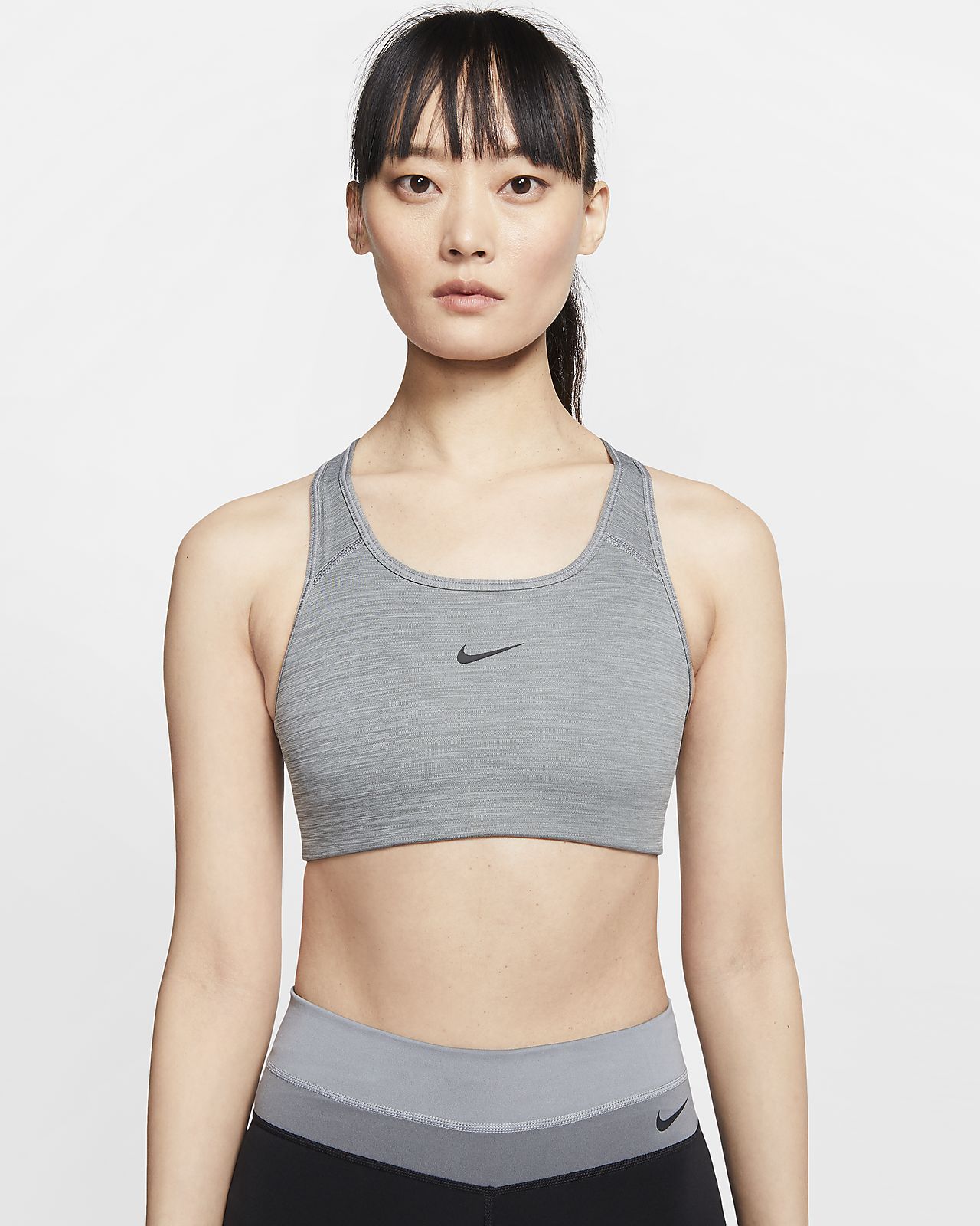 nike swoosh one piece pad sports bra