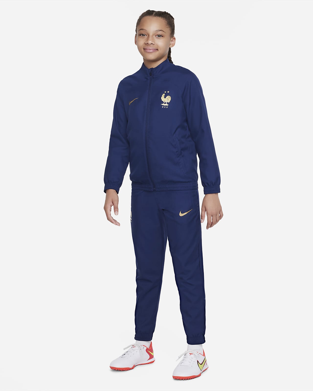 Dres piłkarski z tkaniny dla dużych dzieci Nike Dri-FIT FFF Strike