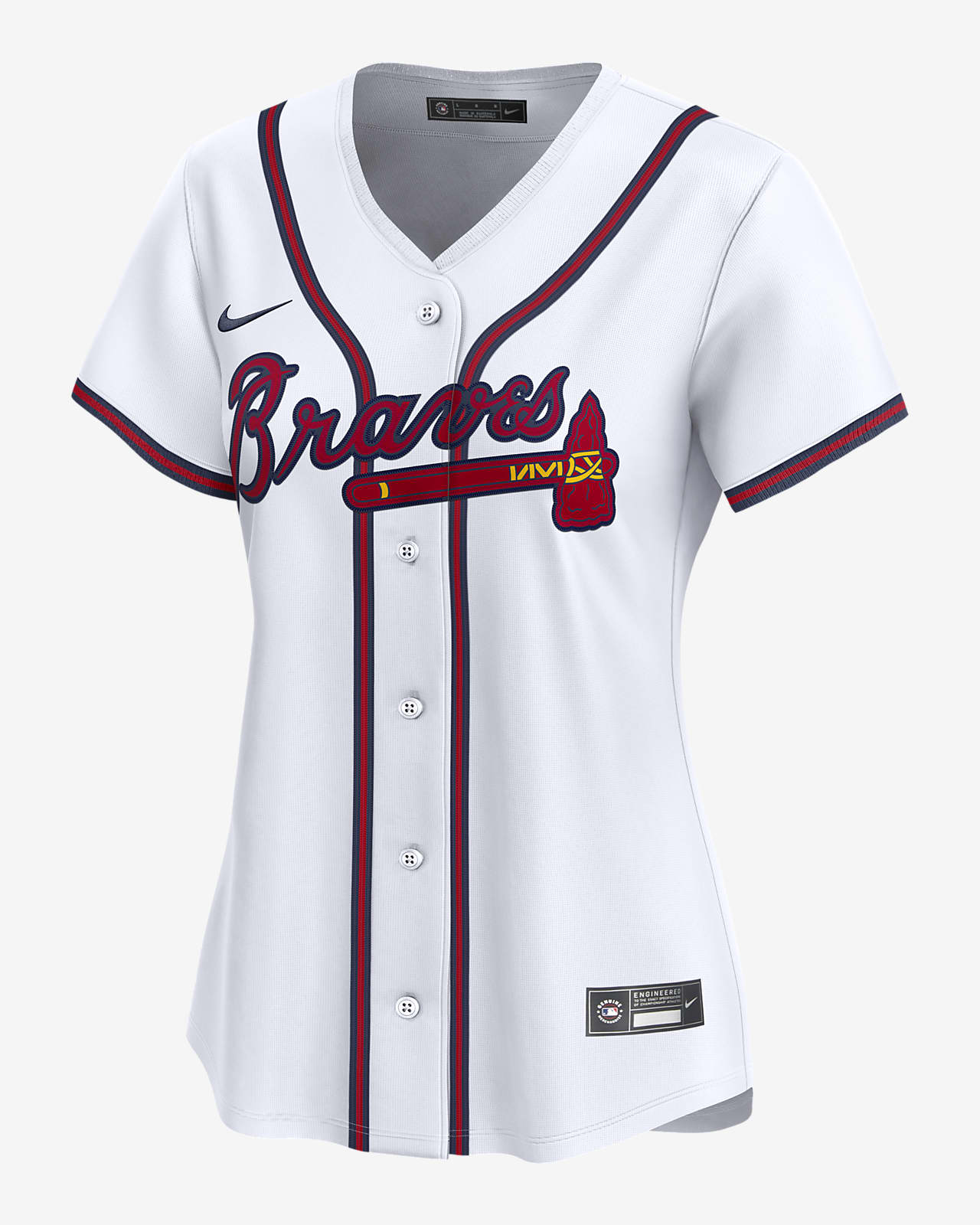 Jersey Nike Dri-FIT ADV de la MLB Limited para mujer Ronald Acuña Jr. Atlanta Braves