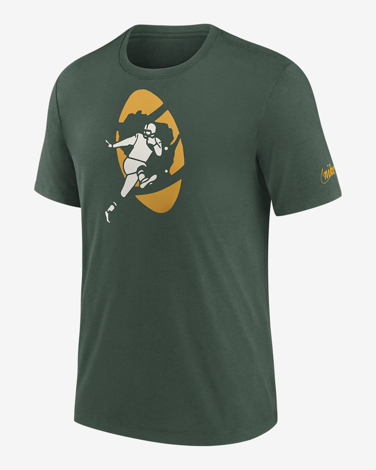 Playera Nike NFL para hombre Green Bay Packers Rewind Logo