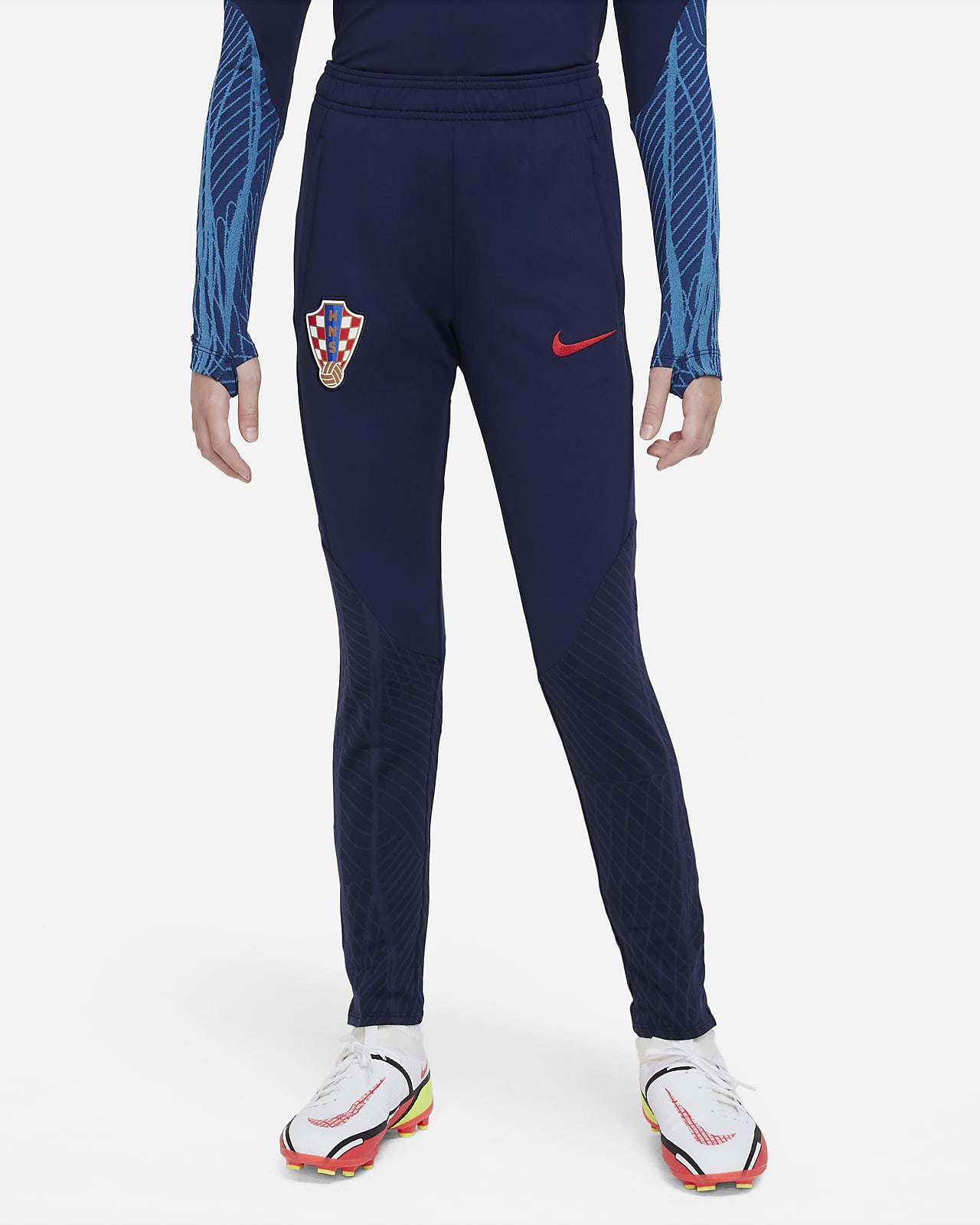 Kroatien Strike Nike Dri-FIT Strick-Fußballhose für ältere Kinder