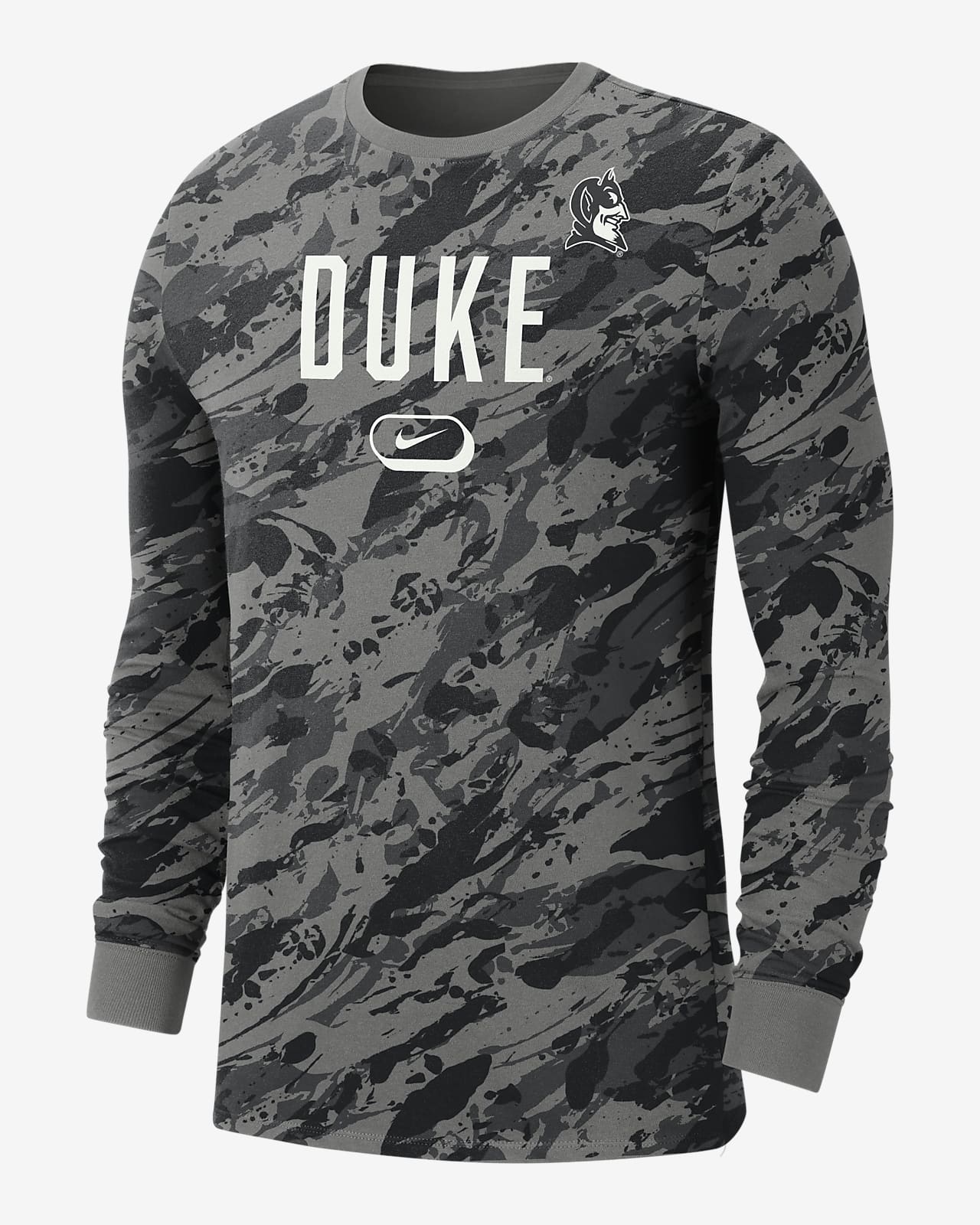Duke Men's Nike College Crew-Neck Long-Sleeve T-Shirt