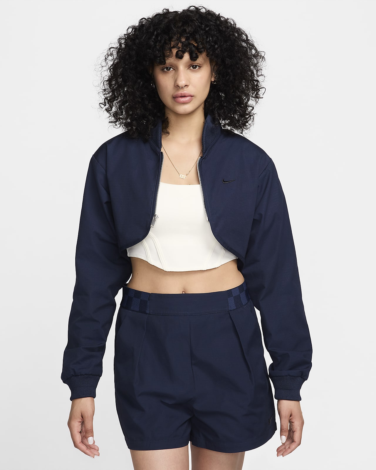 Chamarra cropped de cierre completo para mujer Nike Sportswear Collection