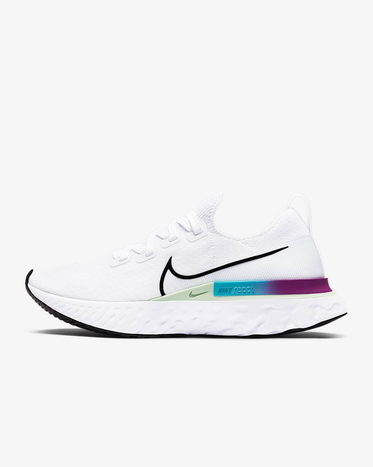 nike react white green