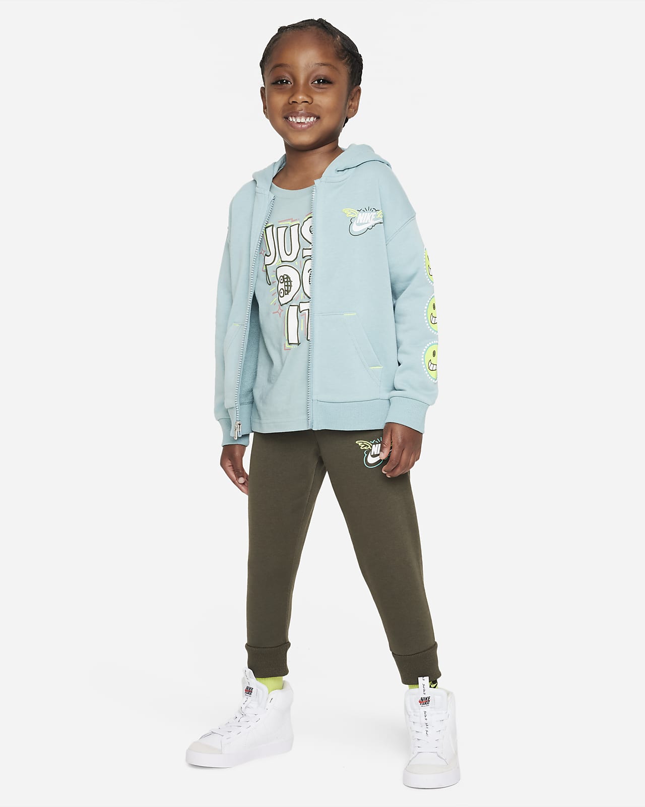 Nike Sportswear "Art of Play" French Terry Full-Zip Set Toddler 2-Piece Set