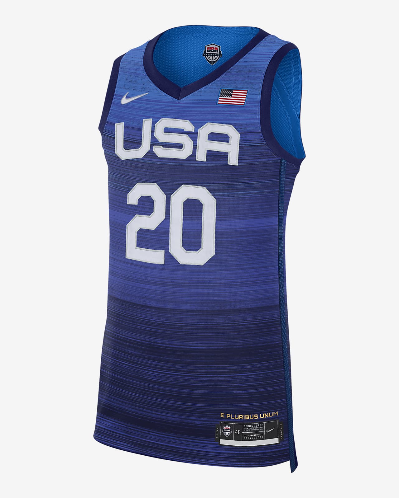USA (Road) Authentic Men's Nike Basketball Jersey