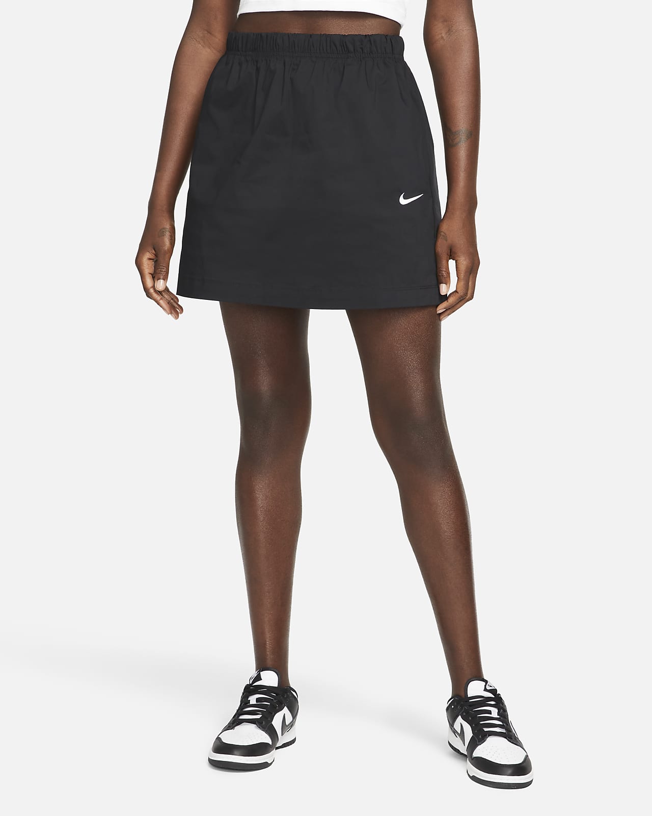 Nike Sportswear Essential Yüksek Belli Dokuma Kadın Eteği