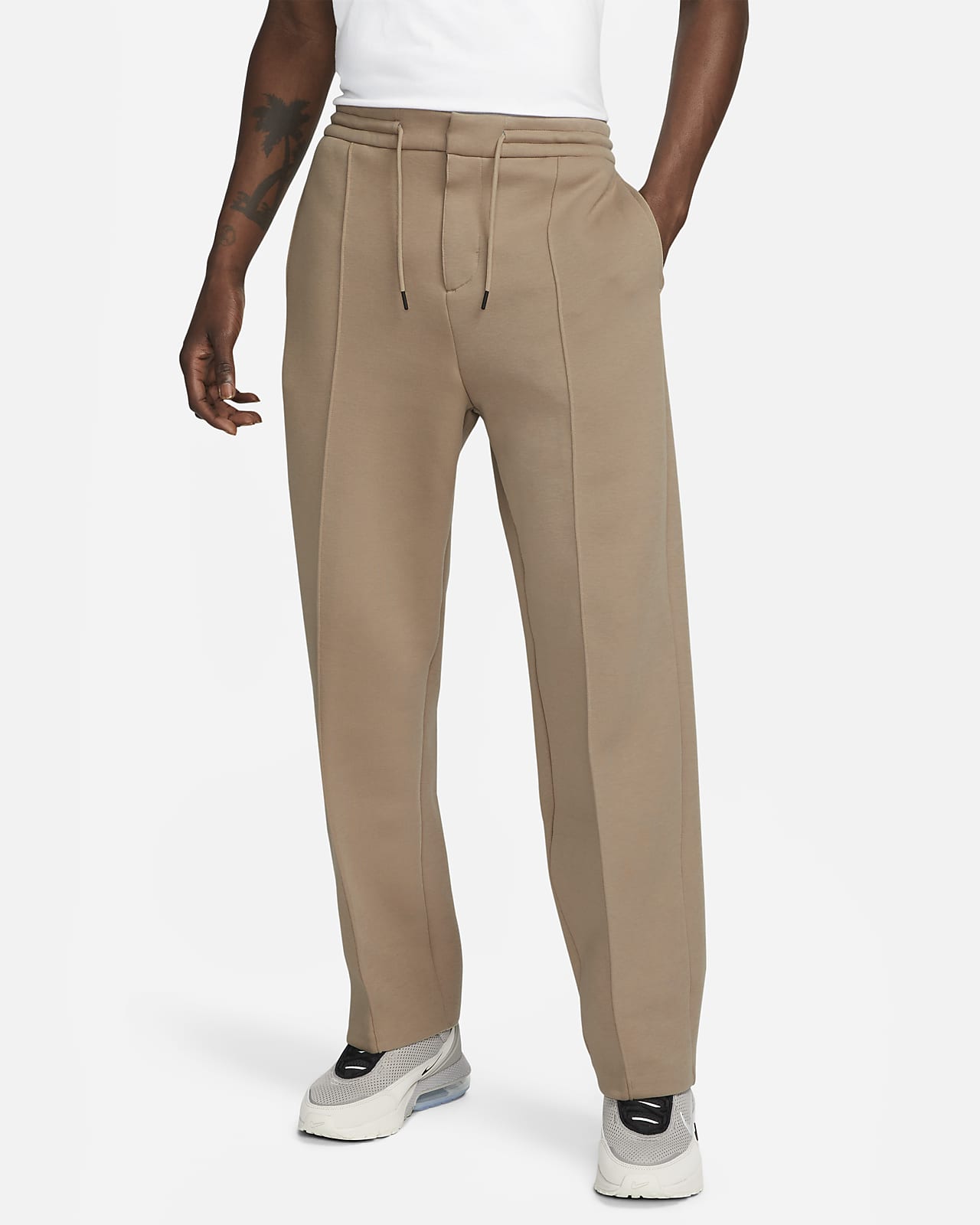 Pants de entrenamiento de ajuste holgado con dobladillo abierto para hombre Nike Sportswear Tech Fleece Reimagined