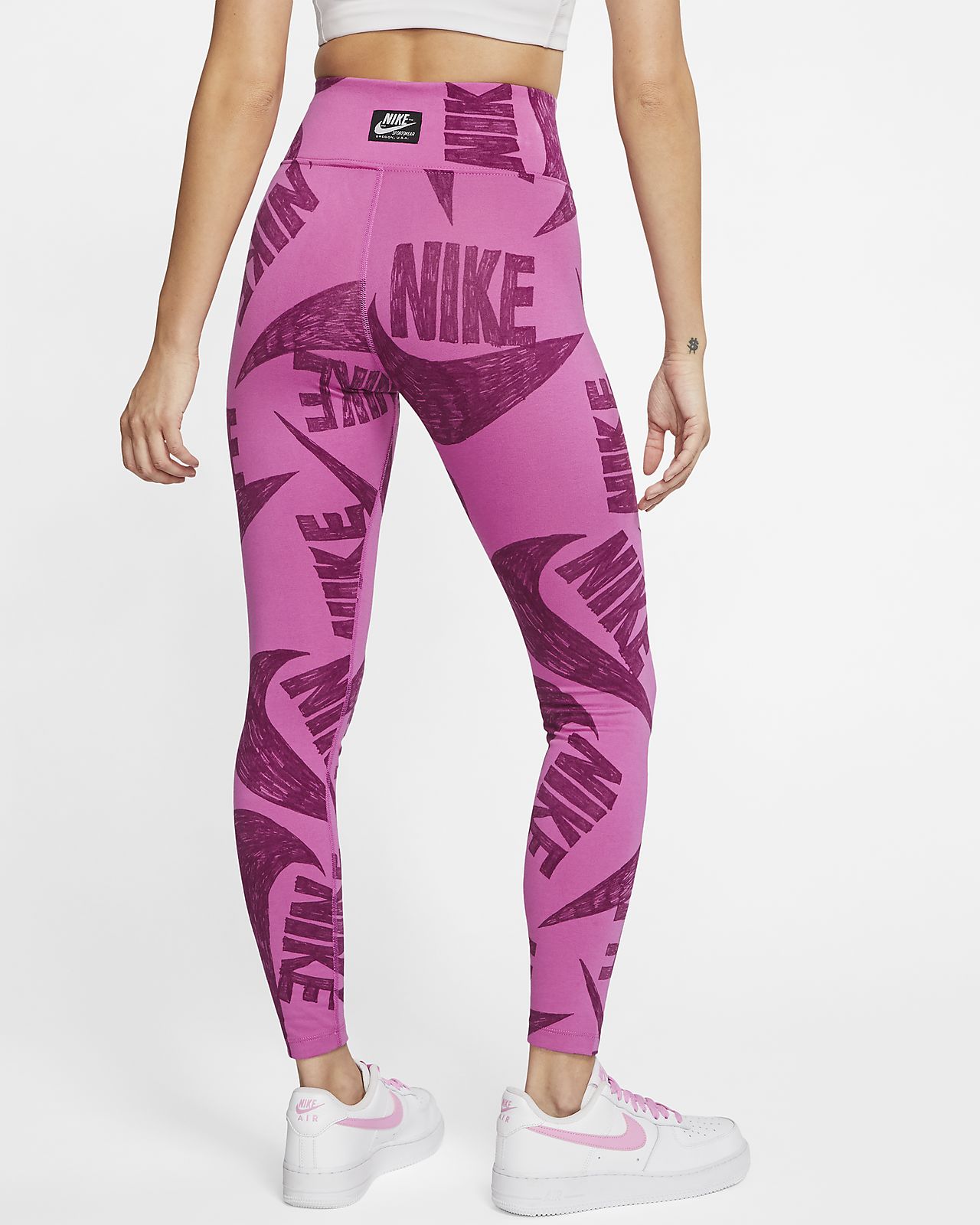 purple leggings nike