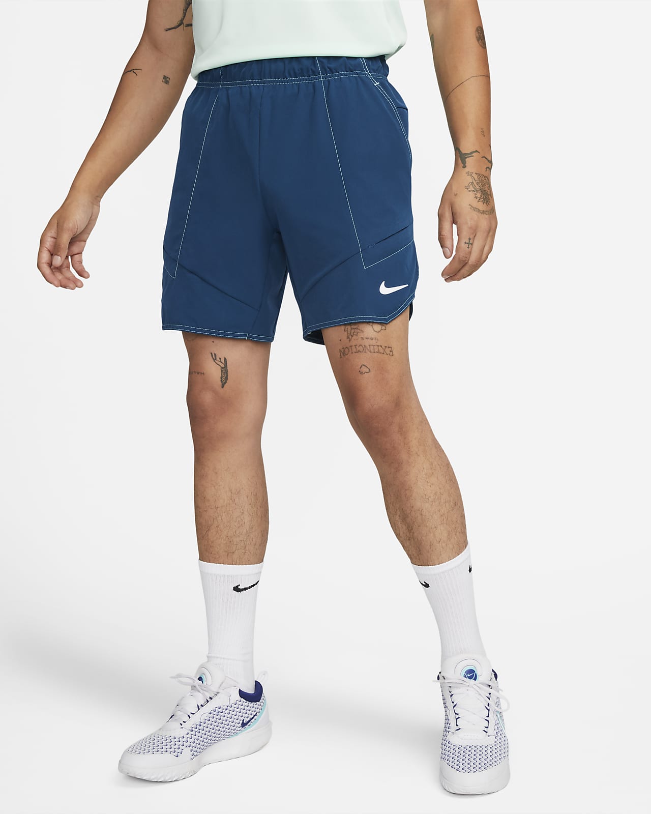 Tennisshorts NikeCourt Dri-FIT Advantage 18 cm för män