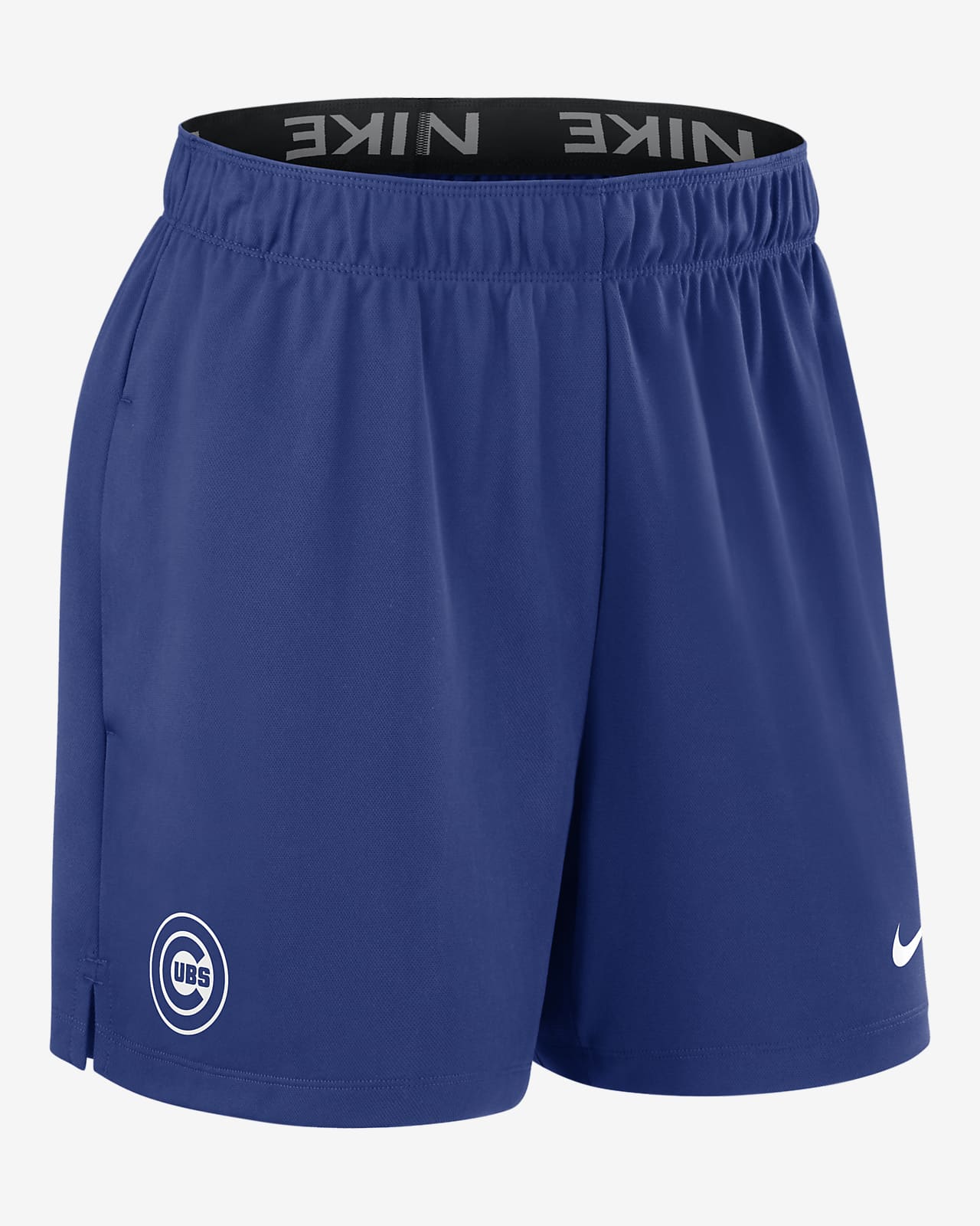 Shorts Nike Dri-FIT de la MLB para mujer Chicago Cubs Authentic Collection Practice