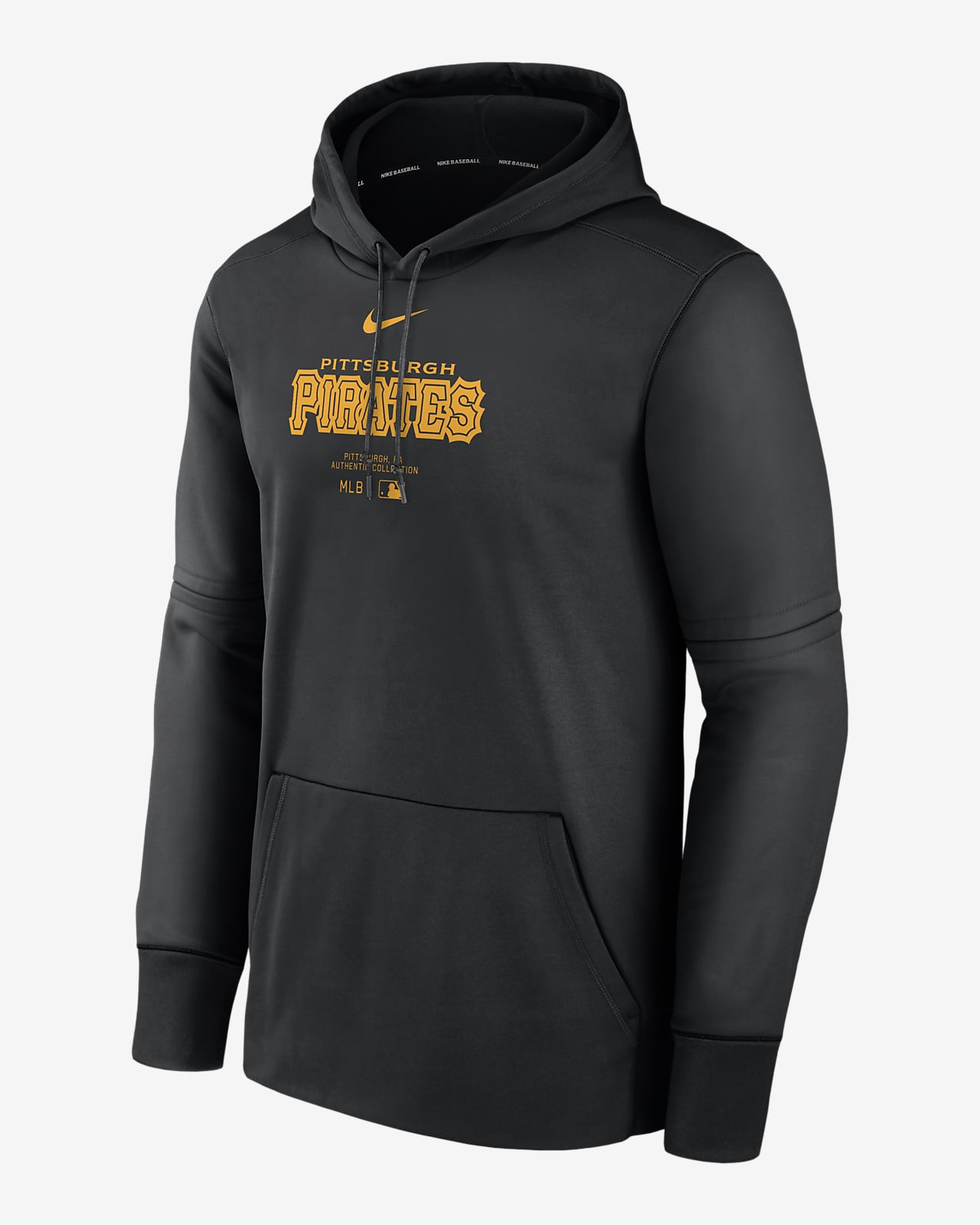 Pittsburgh Pirates Authentic Collection Practice Men's Nike Therma MLB Pullover Hoodie