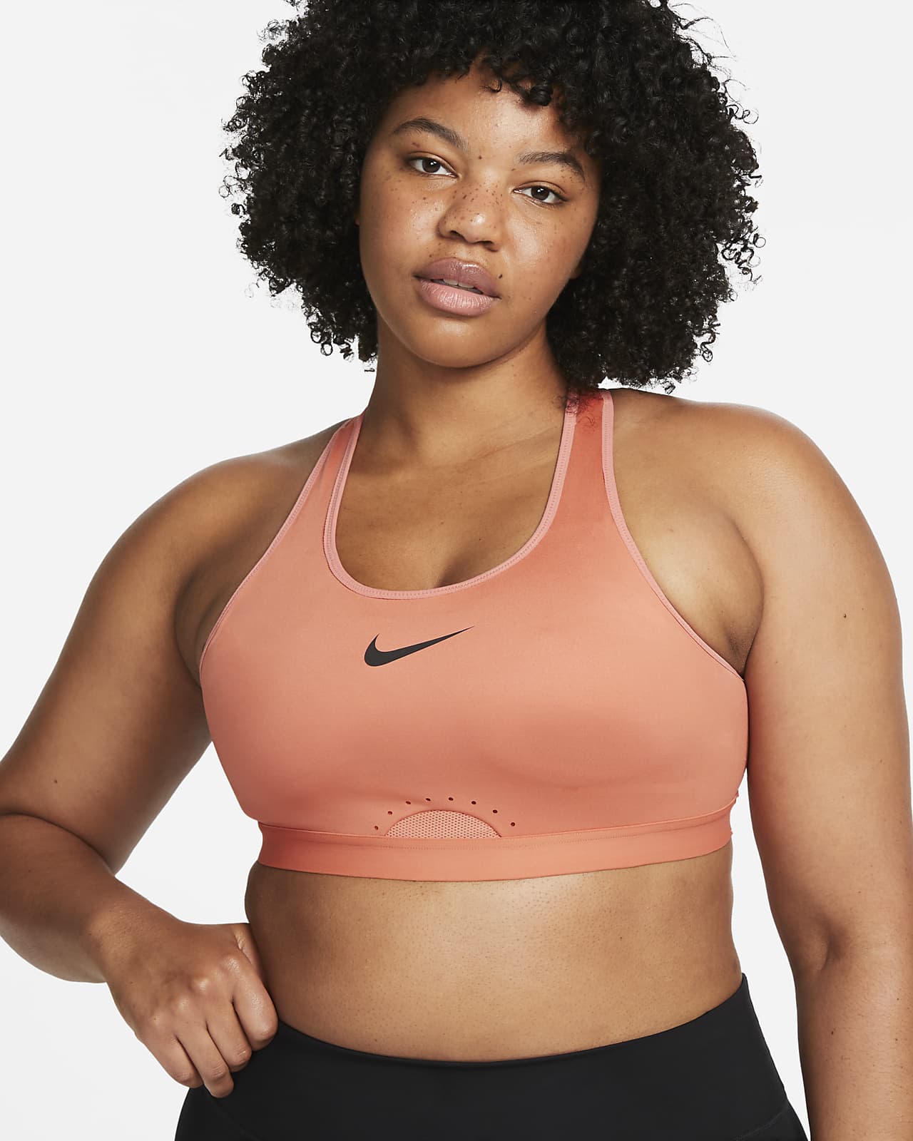 Nike Dri-FIT Swoosh Women's High-Support Non-Padded Adjustable Sports Bra