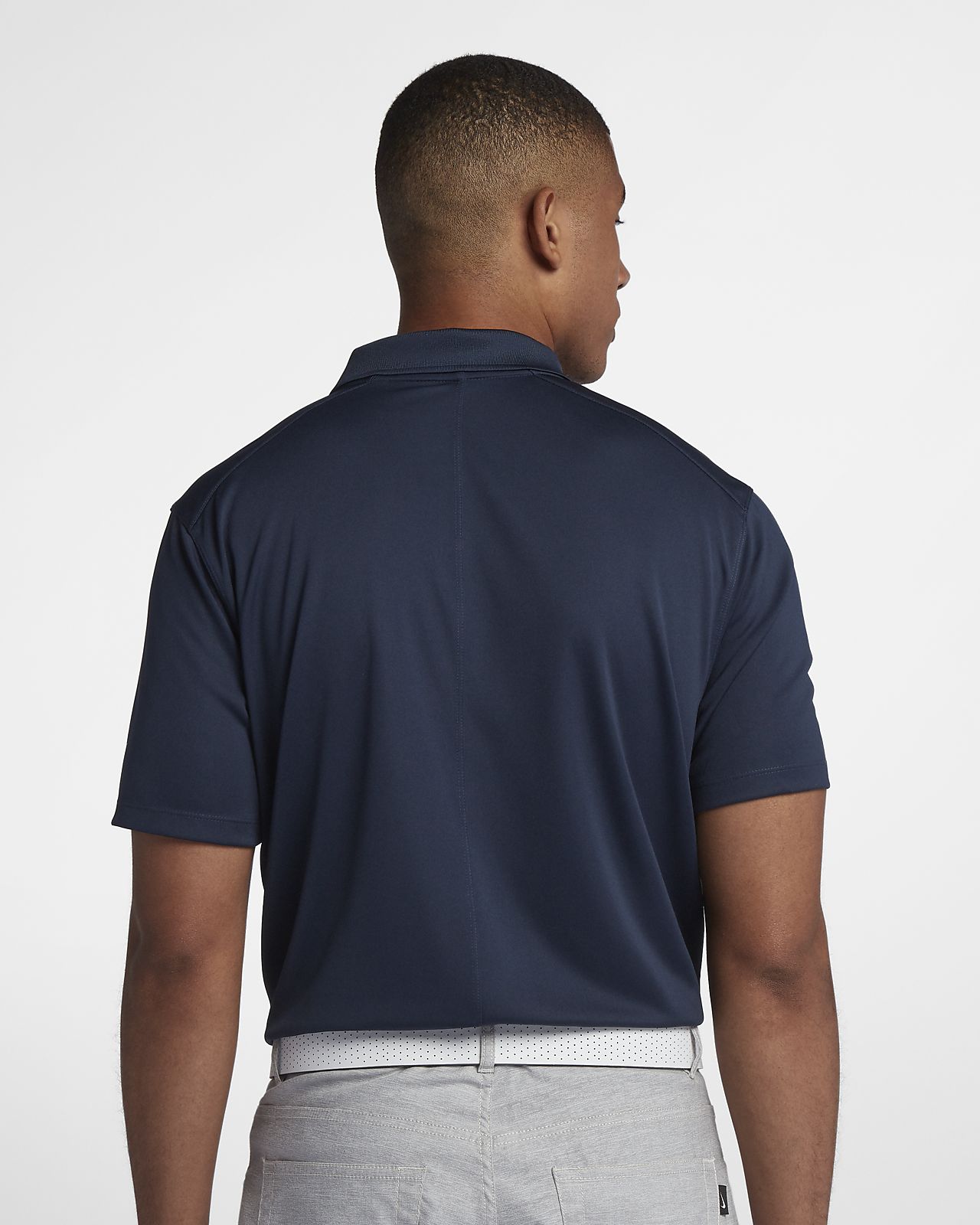 new nike no collar golf shirt