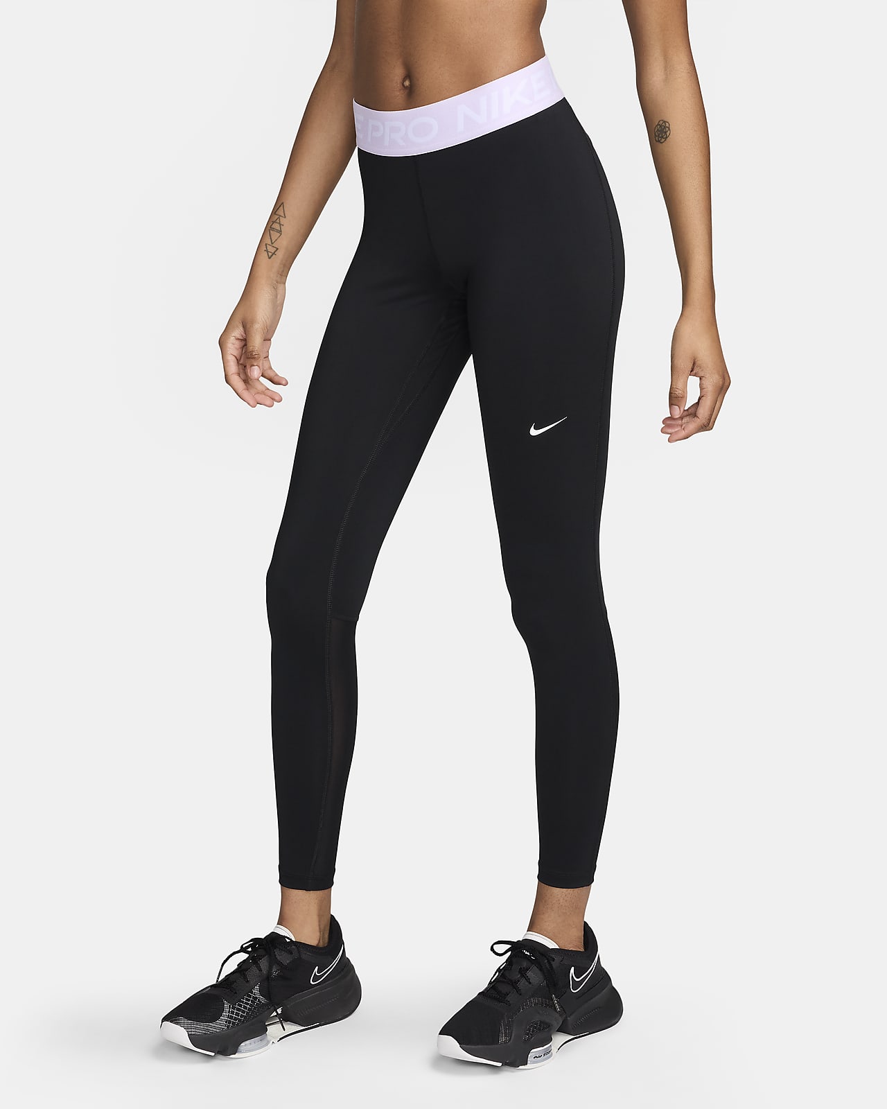 Nike Pro Women's MidRise MeshPanelled Leggings. Nike CZ