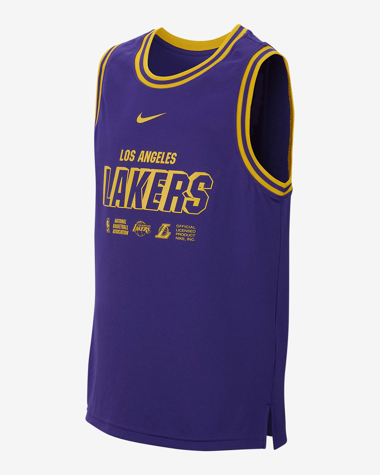 Los Angeles Lakers Courtside Nike Dri-FIT DNA NBA-s trikó nagyobb gyerekeknek (fiúknak)