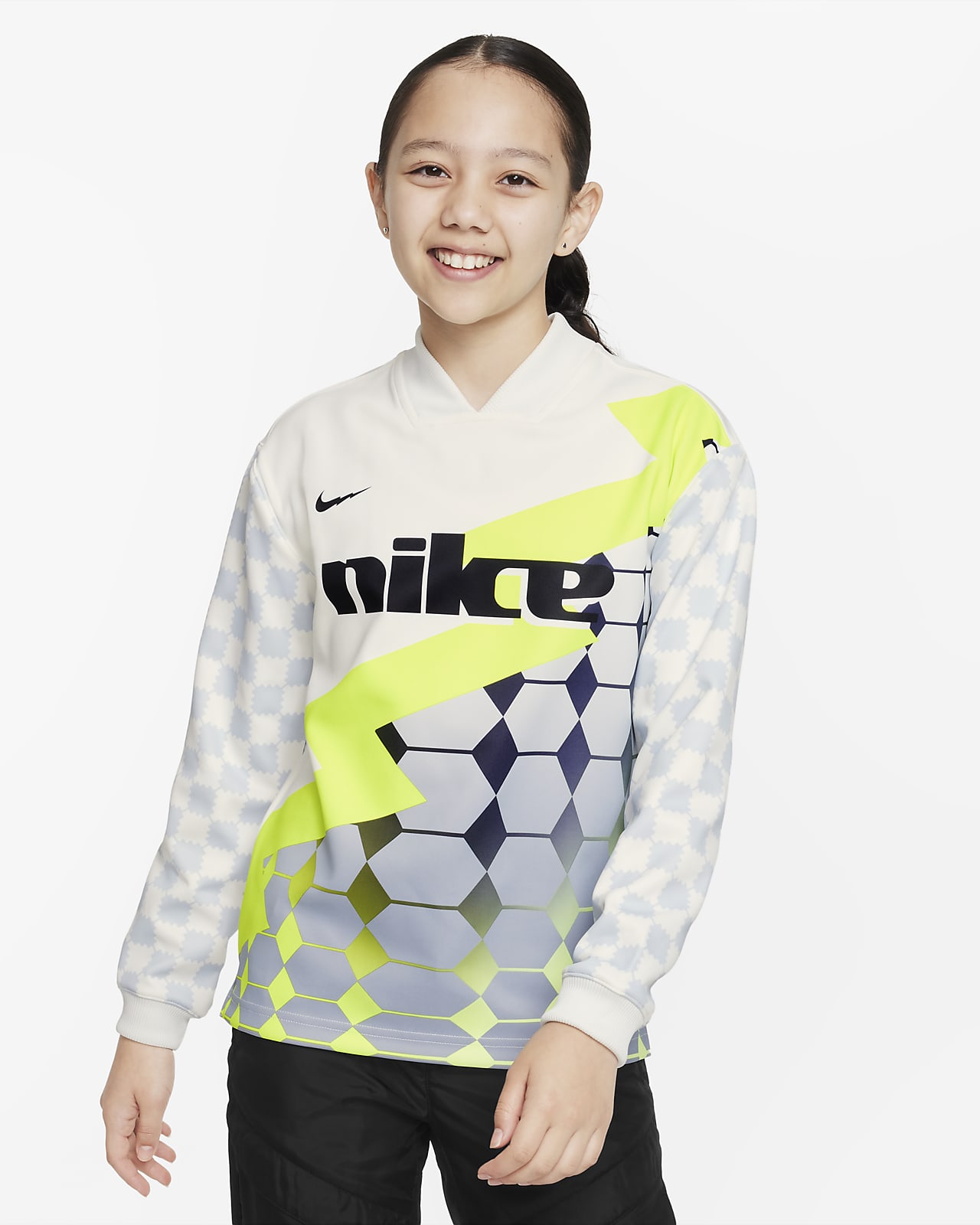 Jersey de fútbol para niños talla grande Nike Dri-FIT