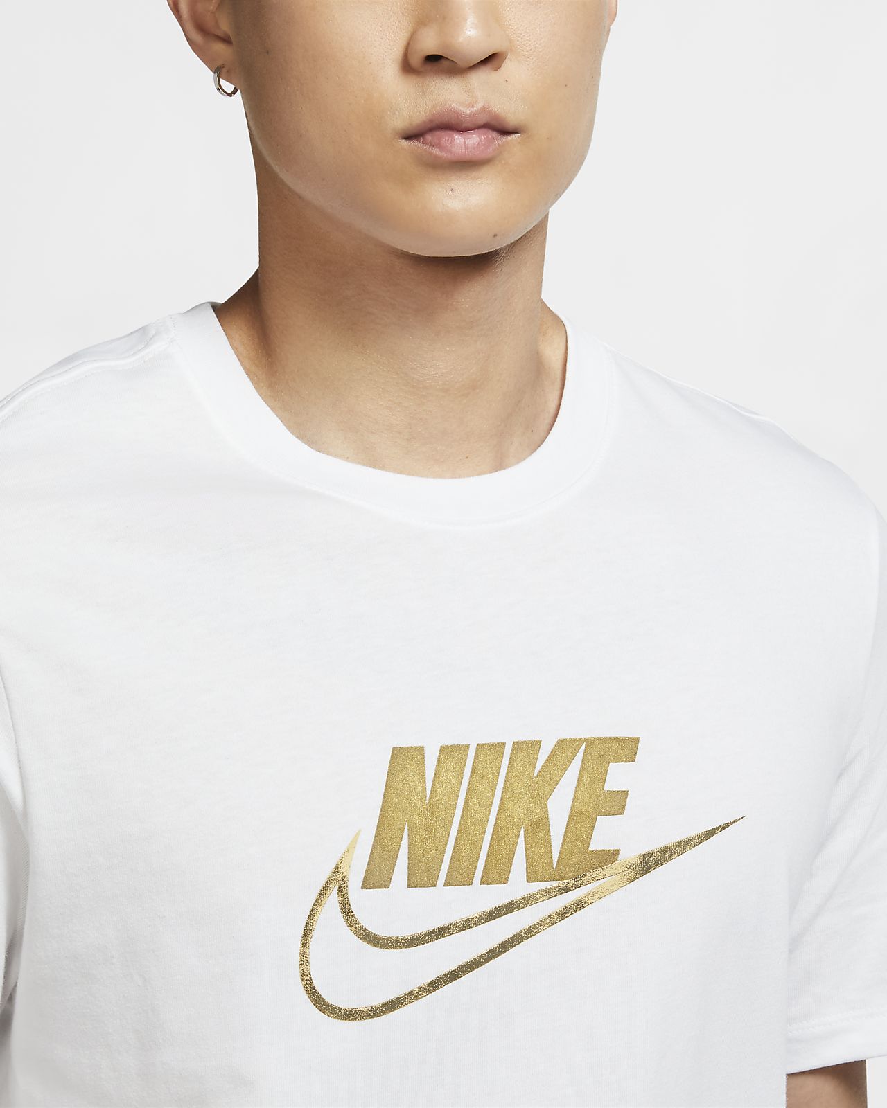 tan nike shirt