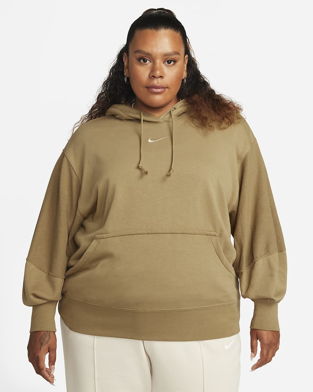 Nike Sportswear Everyday Modern Sudadera con capucha de tejido French terry (Talla grande) - Mujer