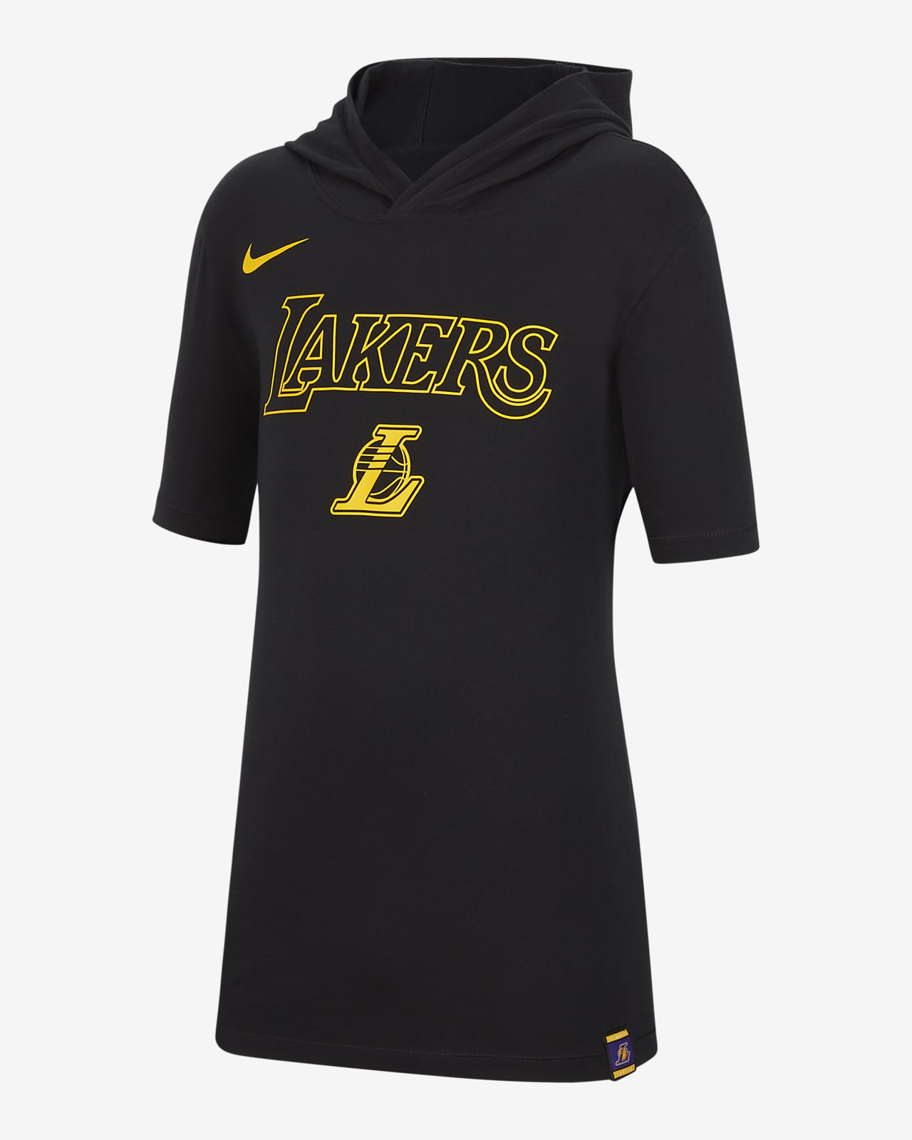 Los Angeles Lakers Big Kids' Nike Short-Sleeve Hoodie
