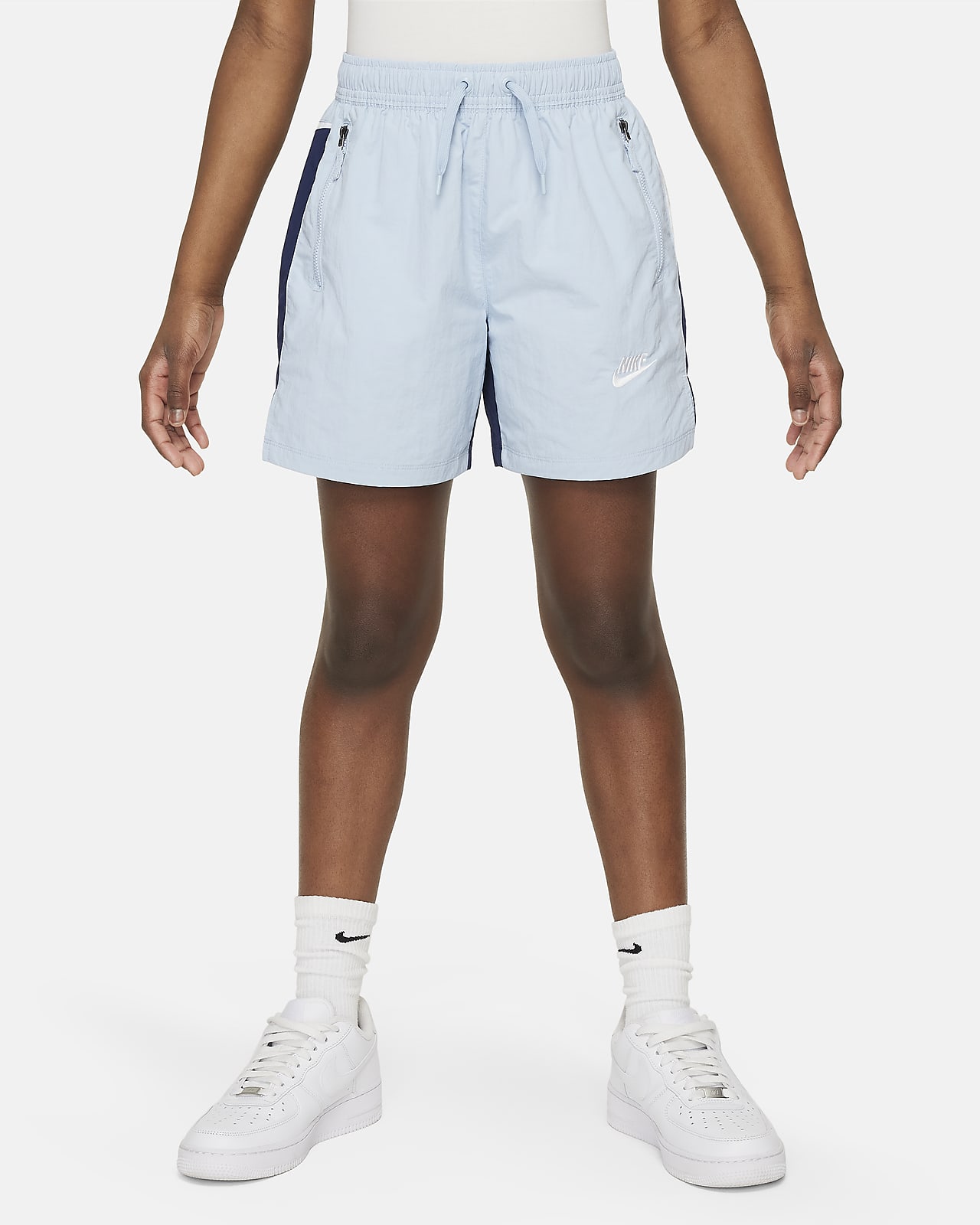 Shorts de tejido Woven para niños talla grande Nike Sportswear Amplify