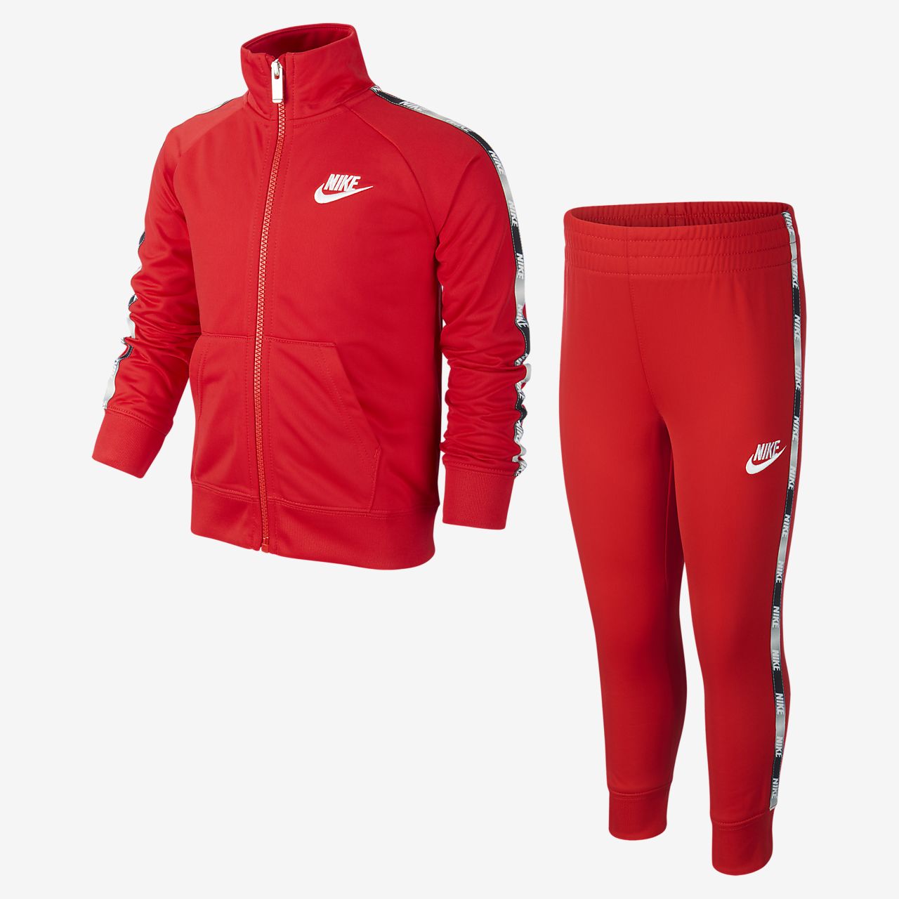 red nike tracksuit kids