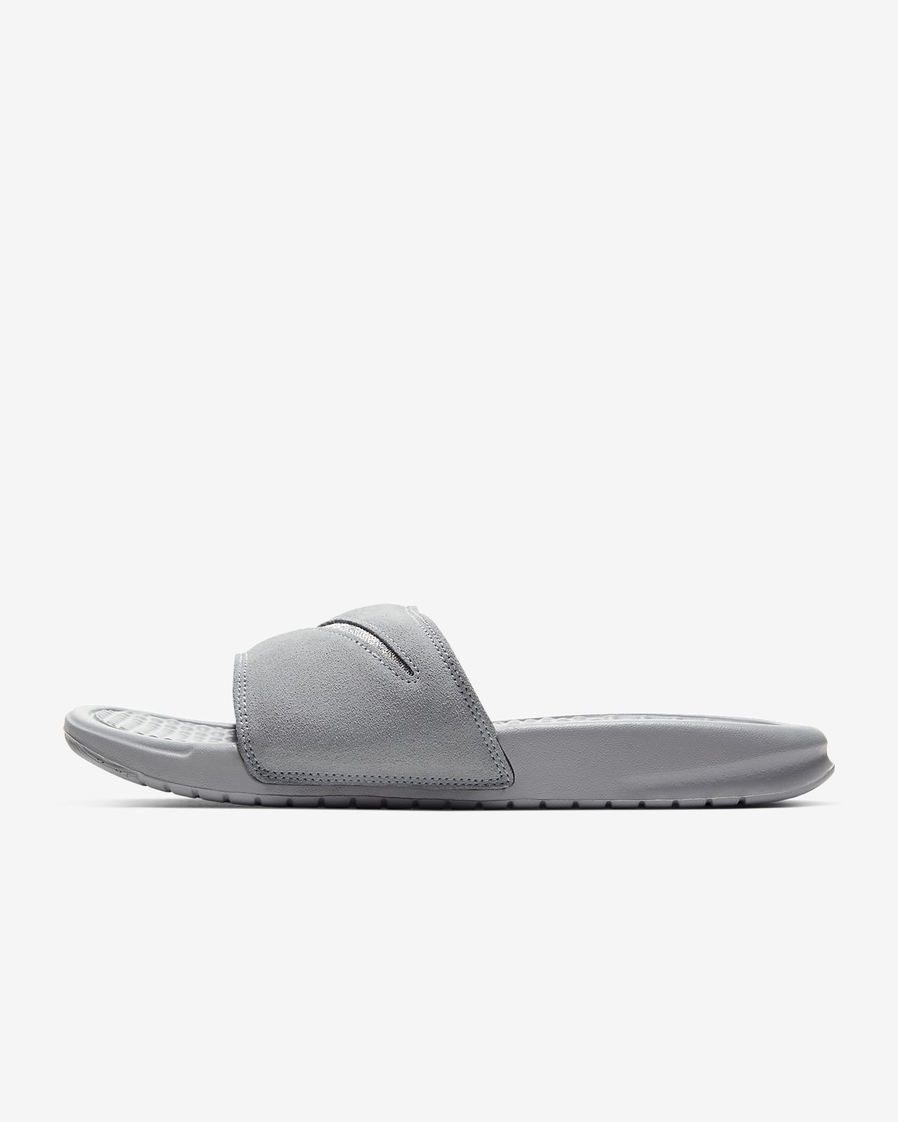 nike sandals grey