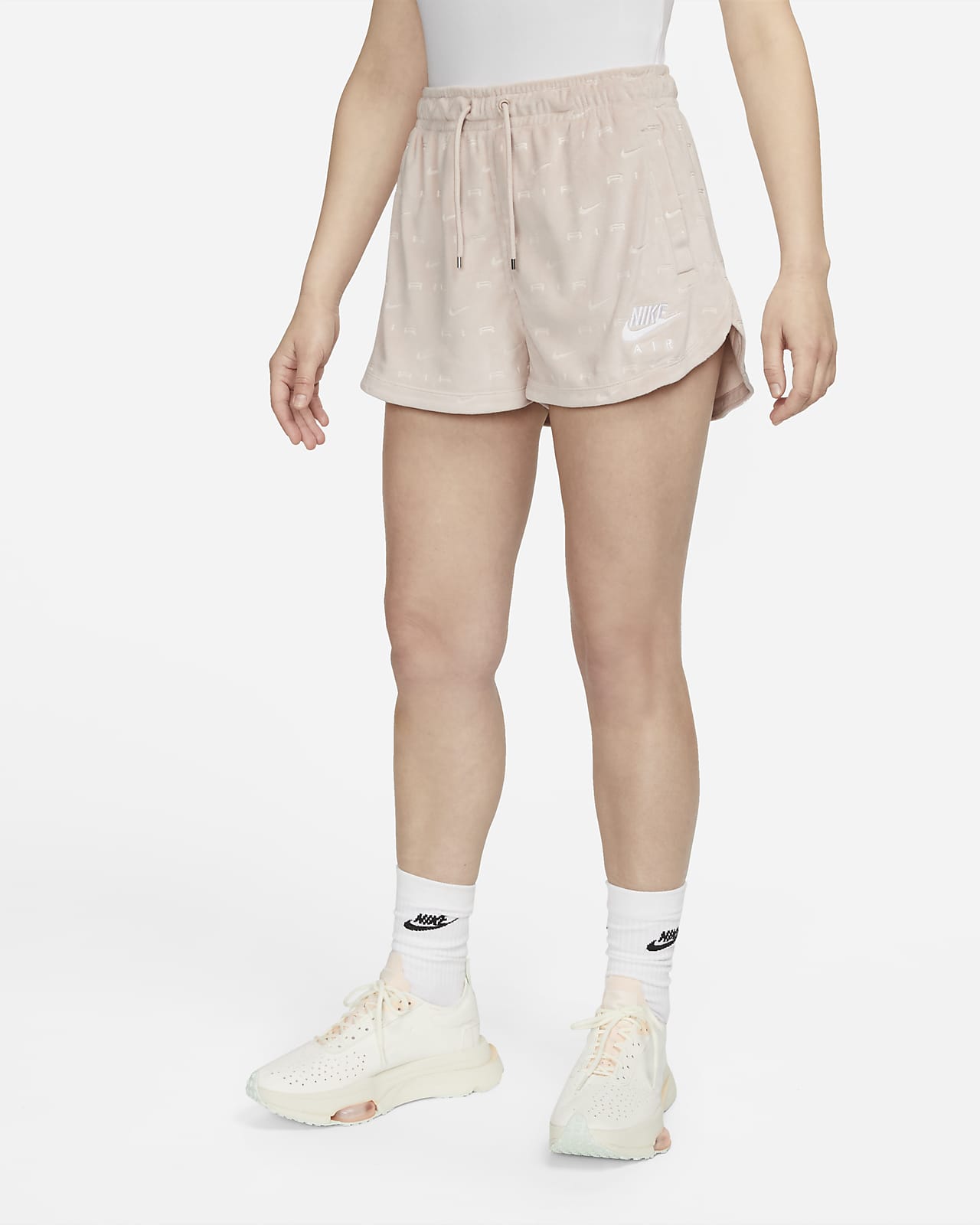 Nike Air Damen-Velours mit halbhohem Bund