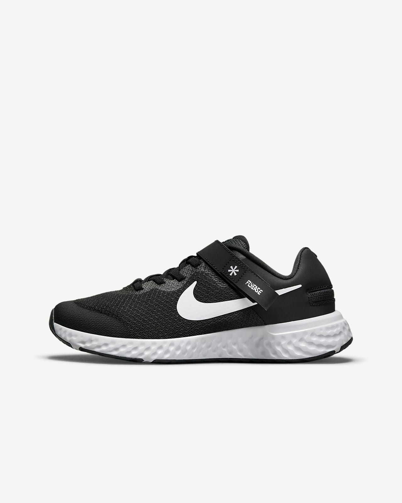 Nike Revolution 6 FlyEase 4E Big Kids' Easy On/Off Road Running Shoes