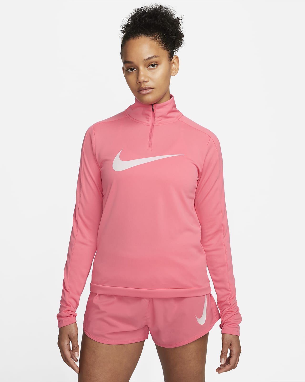 Nike Dri-FIT Swoosh Women's 1/4-Zip Long-Sleeve Running Mid Layer