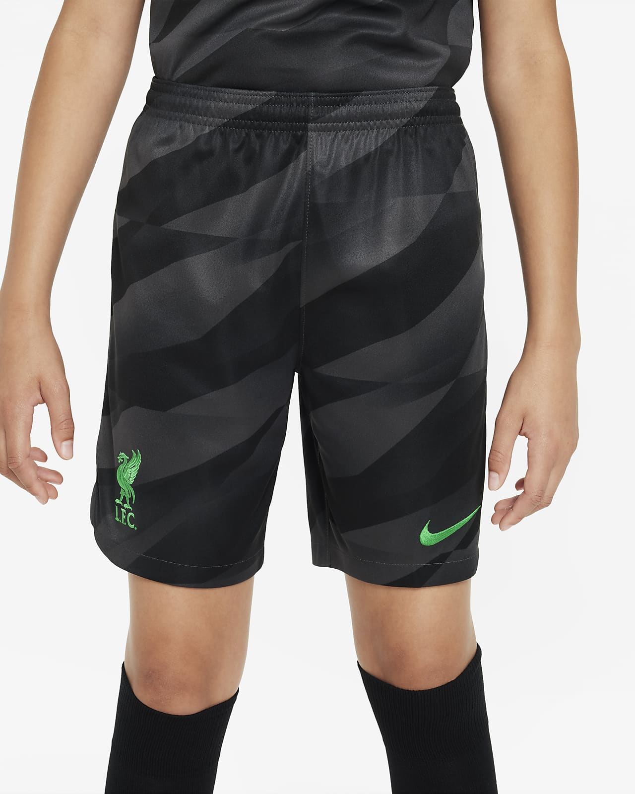 Calções de futebol Nike Dri-FIT do equipamento de guarda-redes Stadium Liverpool FC 2023/24 Júnior