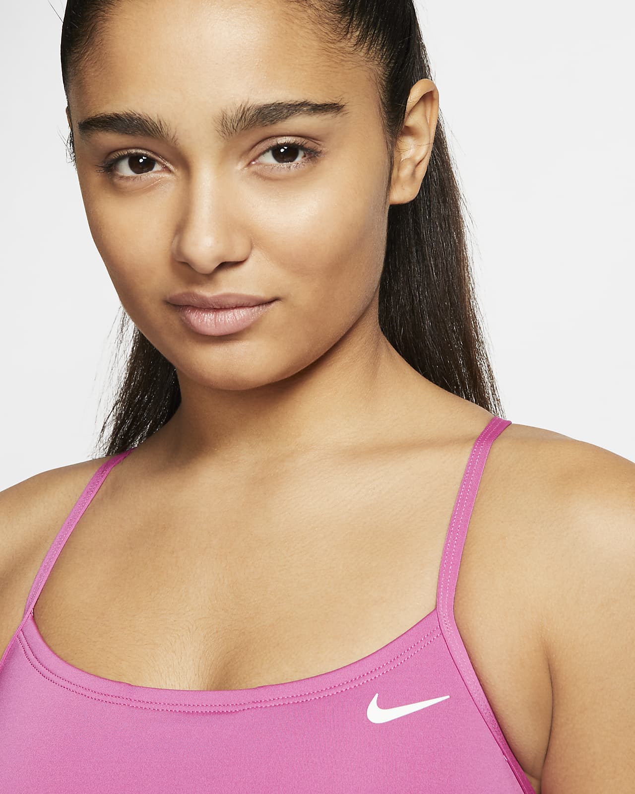 nike striped racerback bikini top