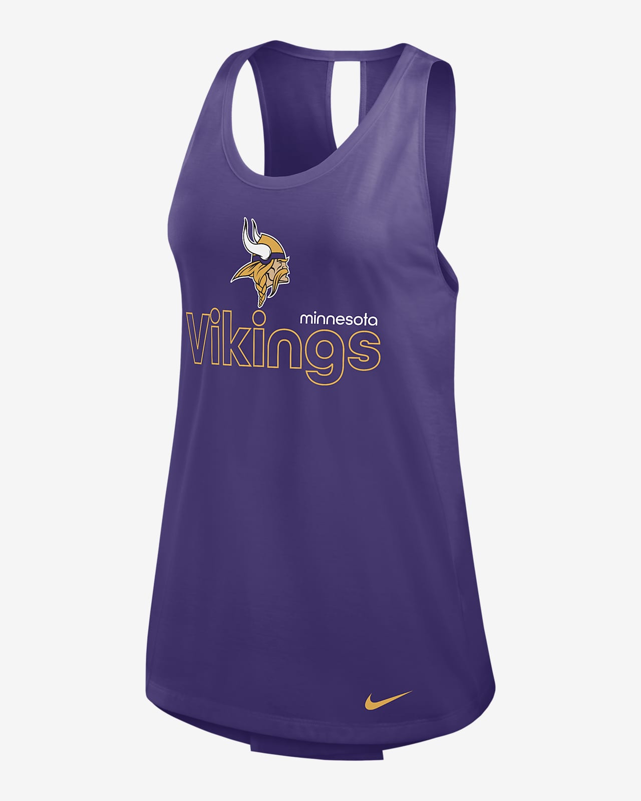 Camiseta de tirantes Nike Dri-FIT de la NFL para mujer Minnesota Vikings