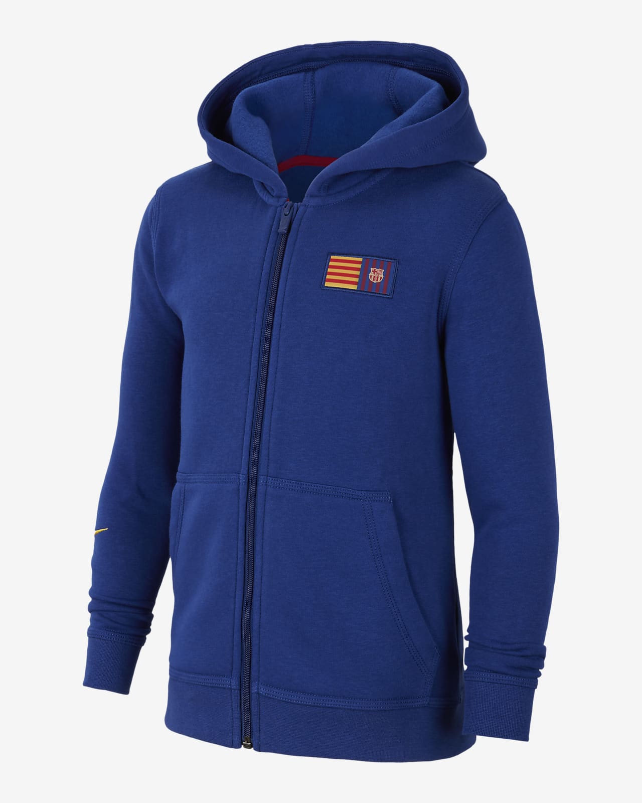 Sweat à capuche à zip FC Barcelona Club Fleece pour enfant plus âgé