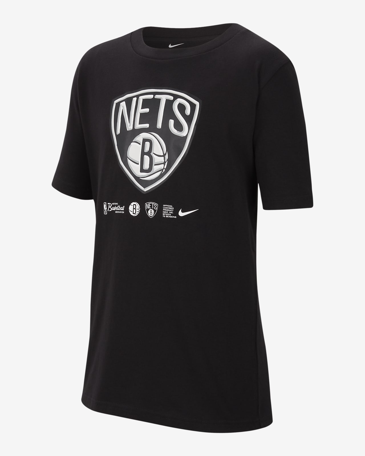 Brooklyn Nets Nike Dri-FIT NBA-s póló nagyobb gyerekeknek