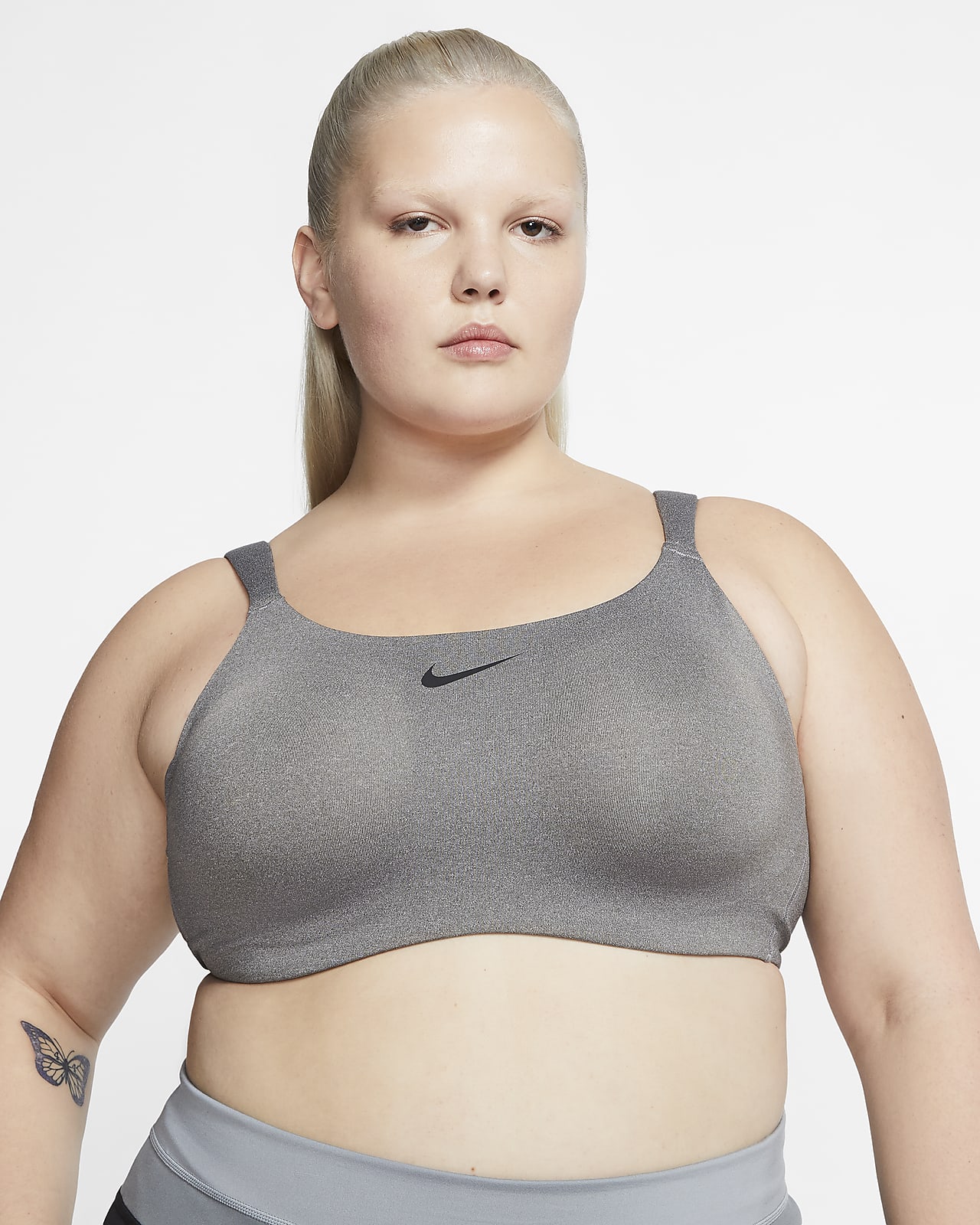 Bra deportivo Underwire con almohadillas de alta sujeción para mujer (talla grande) Nike Dri-FIT Bold