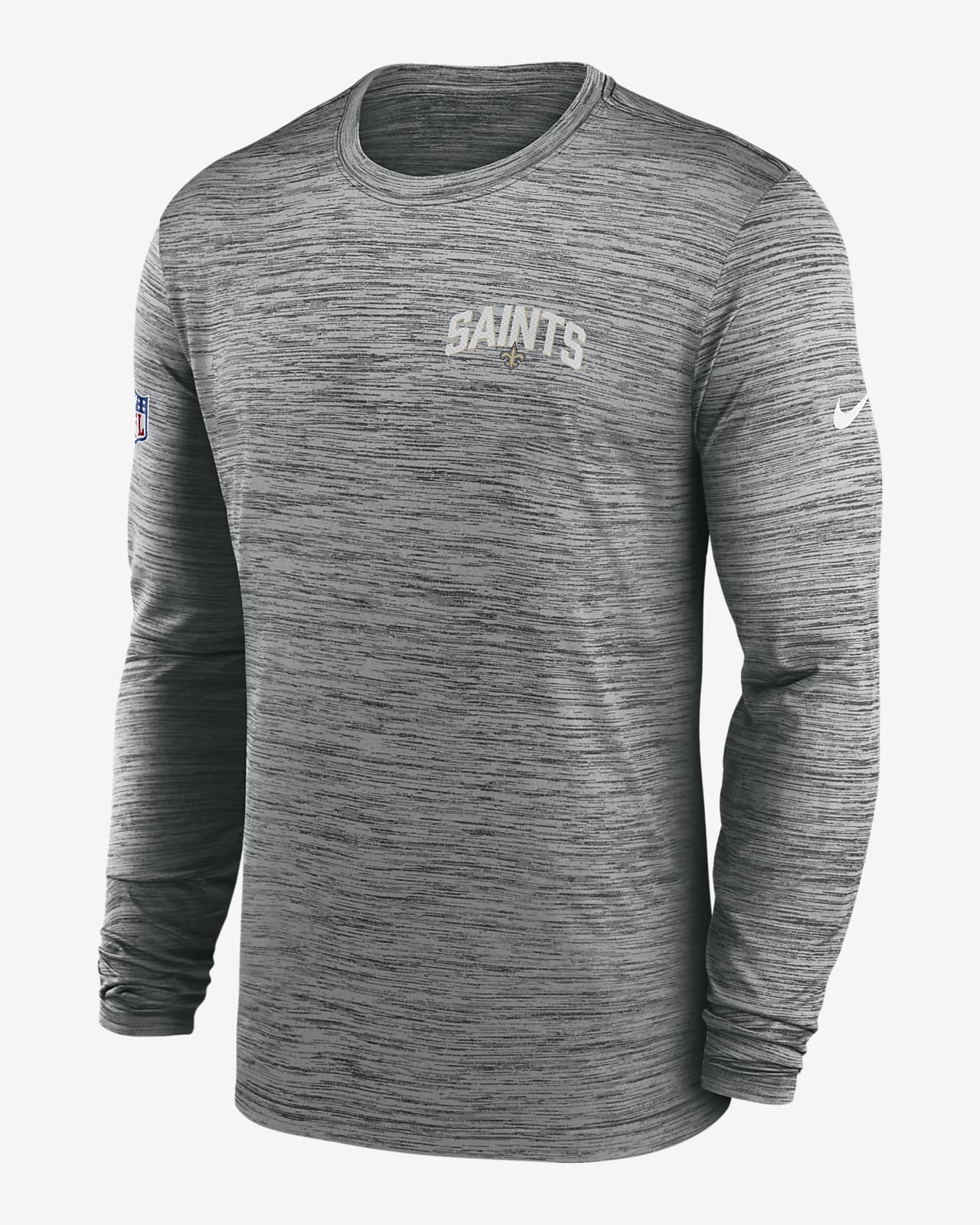 Nike Dri-FIT Velocity Athletic Stack (NFL New Orleans Saints) Men's Long-Sleeve T-Shirt