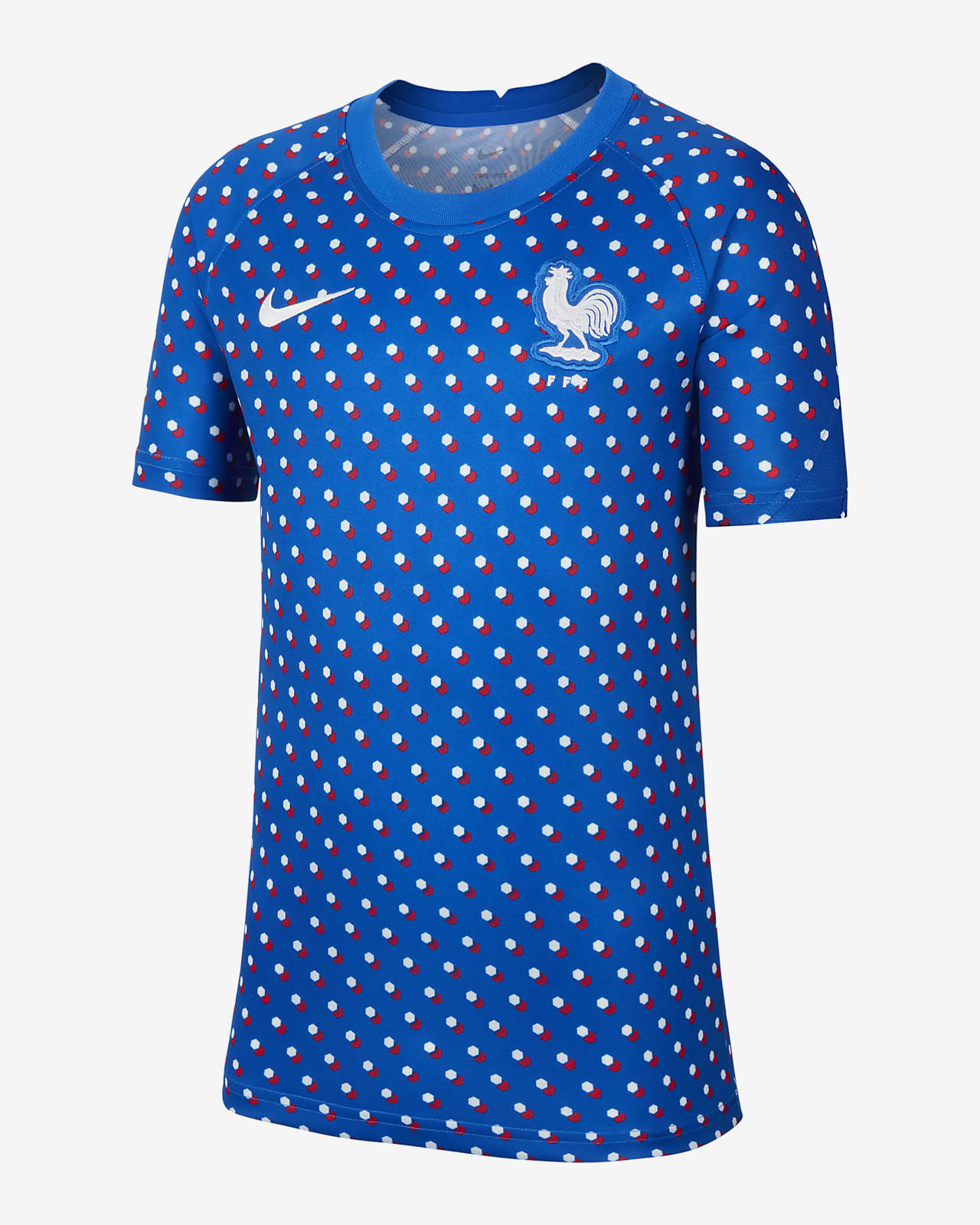 FFF Older Kids' Nike Dri-FIT Pre-Match Football Top