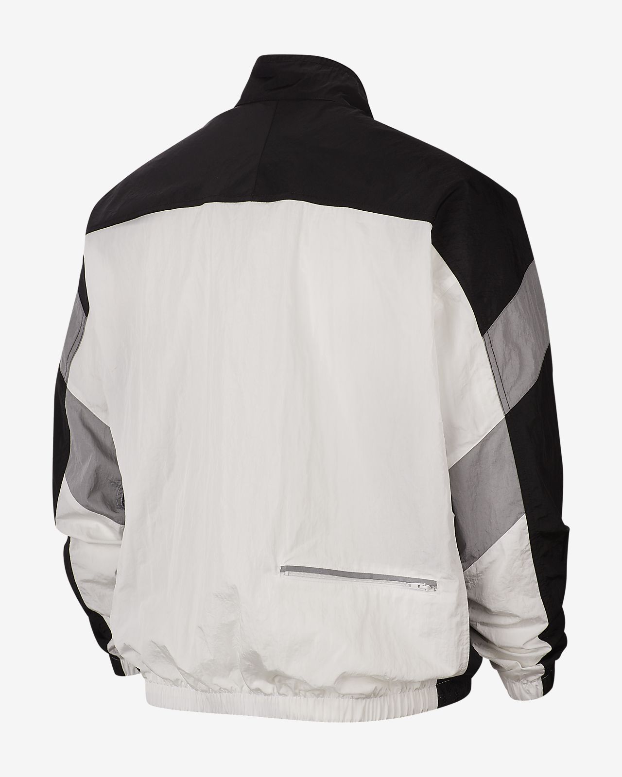 nike windbreaker mens white and black