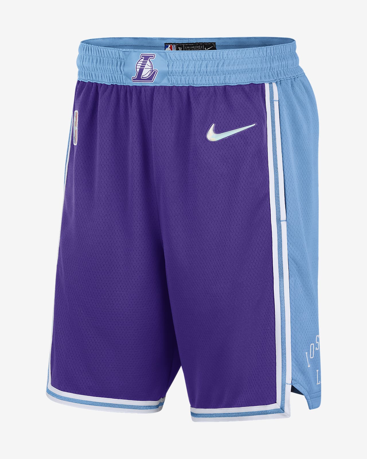 กางเกงขาสั้น Nike Dri-FIT NBA Swingman ผู้ชาย Los Angeles Lakers City Edition