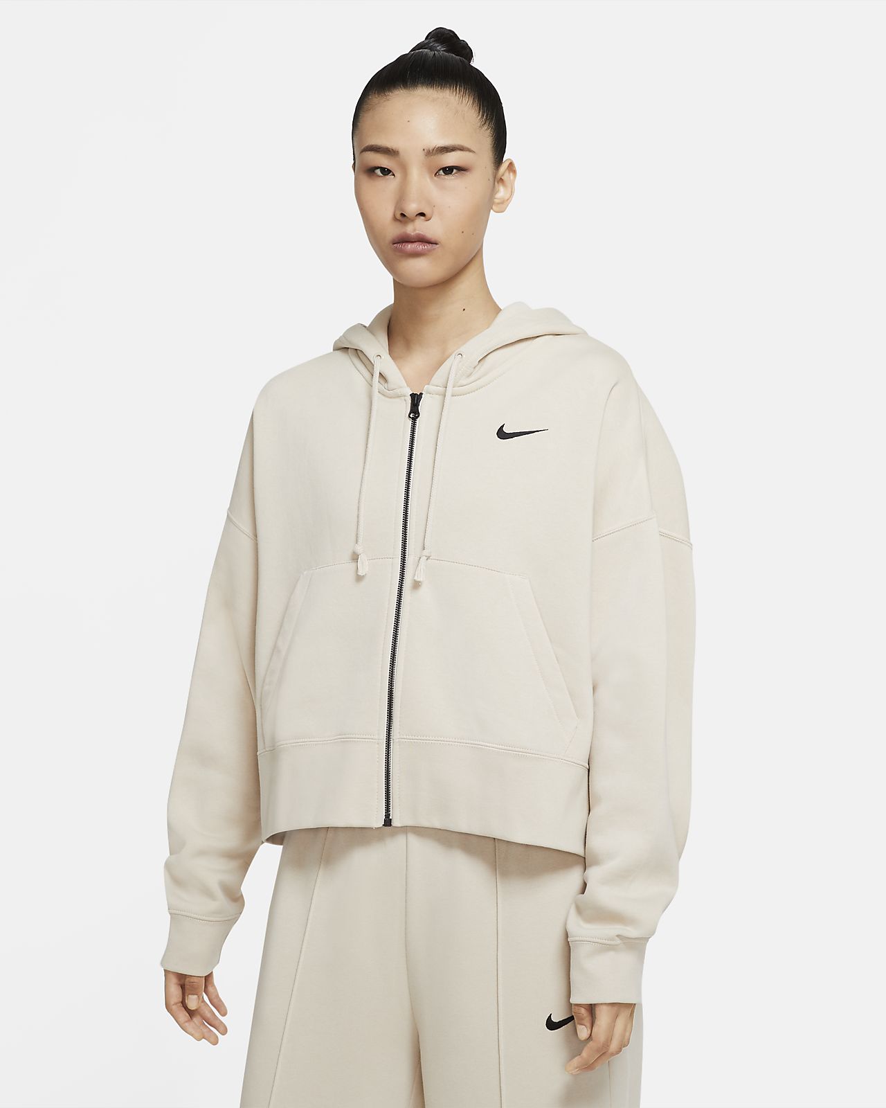 nike sportswear women's full zip fleece hoodie