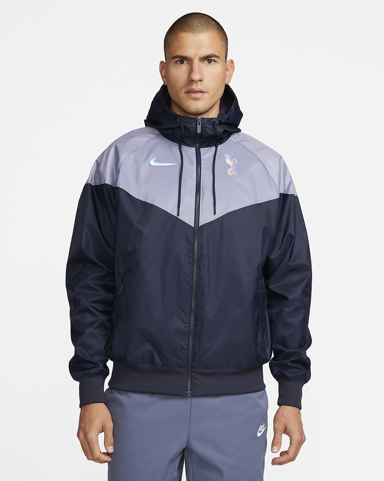 Tottenham Hotspur Sport Essentials Windrunner Nike Kapüşonlu Erkek Futbol Ceketi