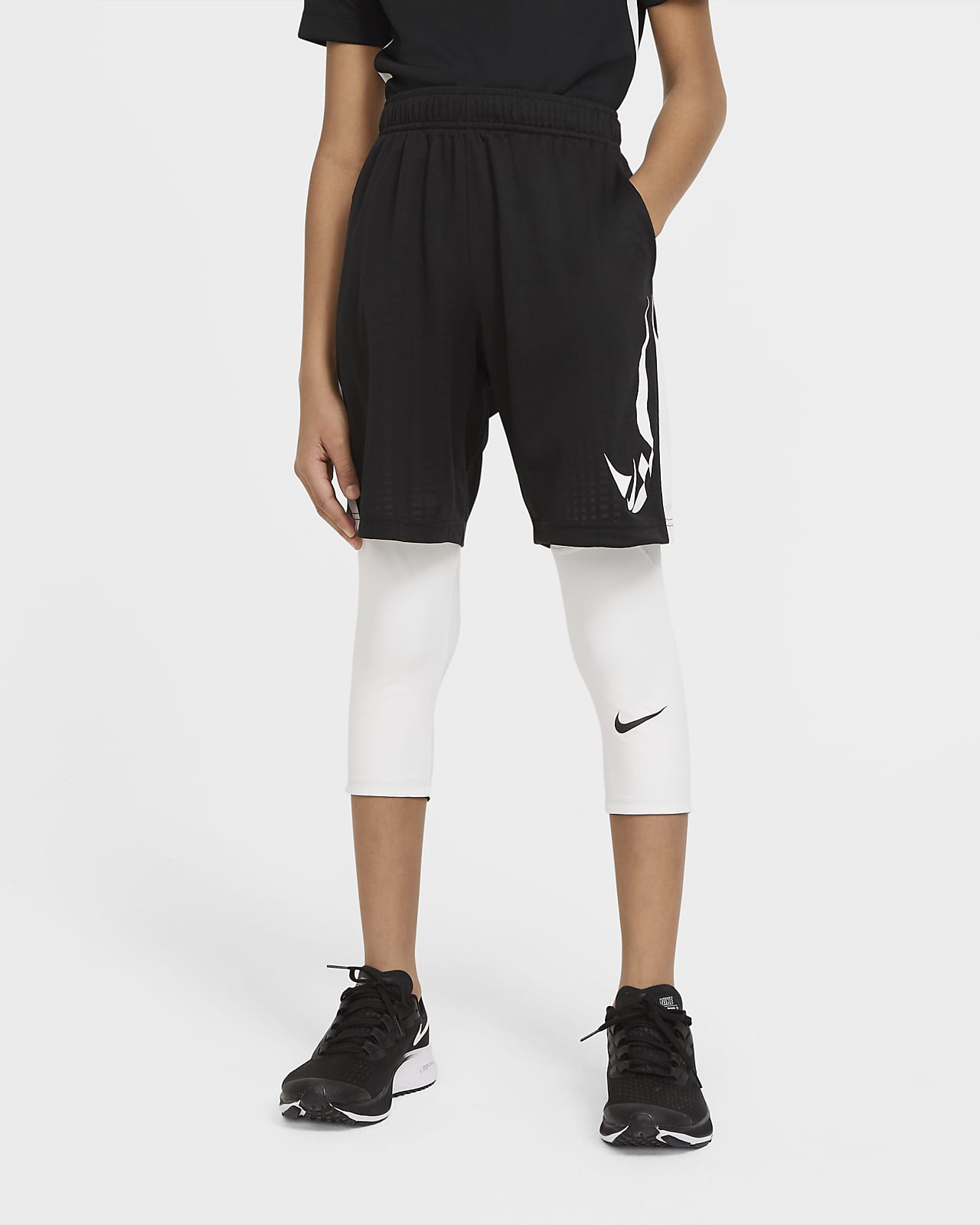 Nike Pro Big Kids Boys 34Length Tights Nikecom