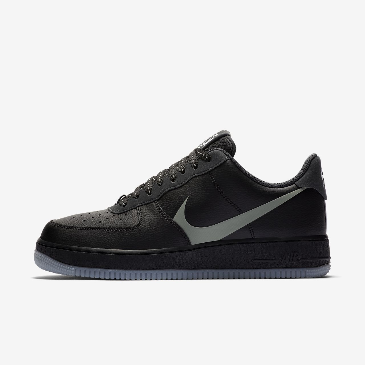 air force 1 lv8 black leather
