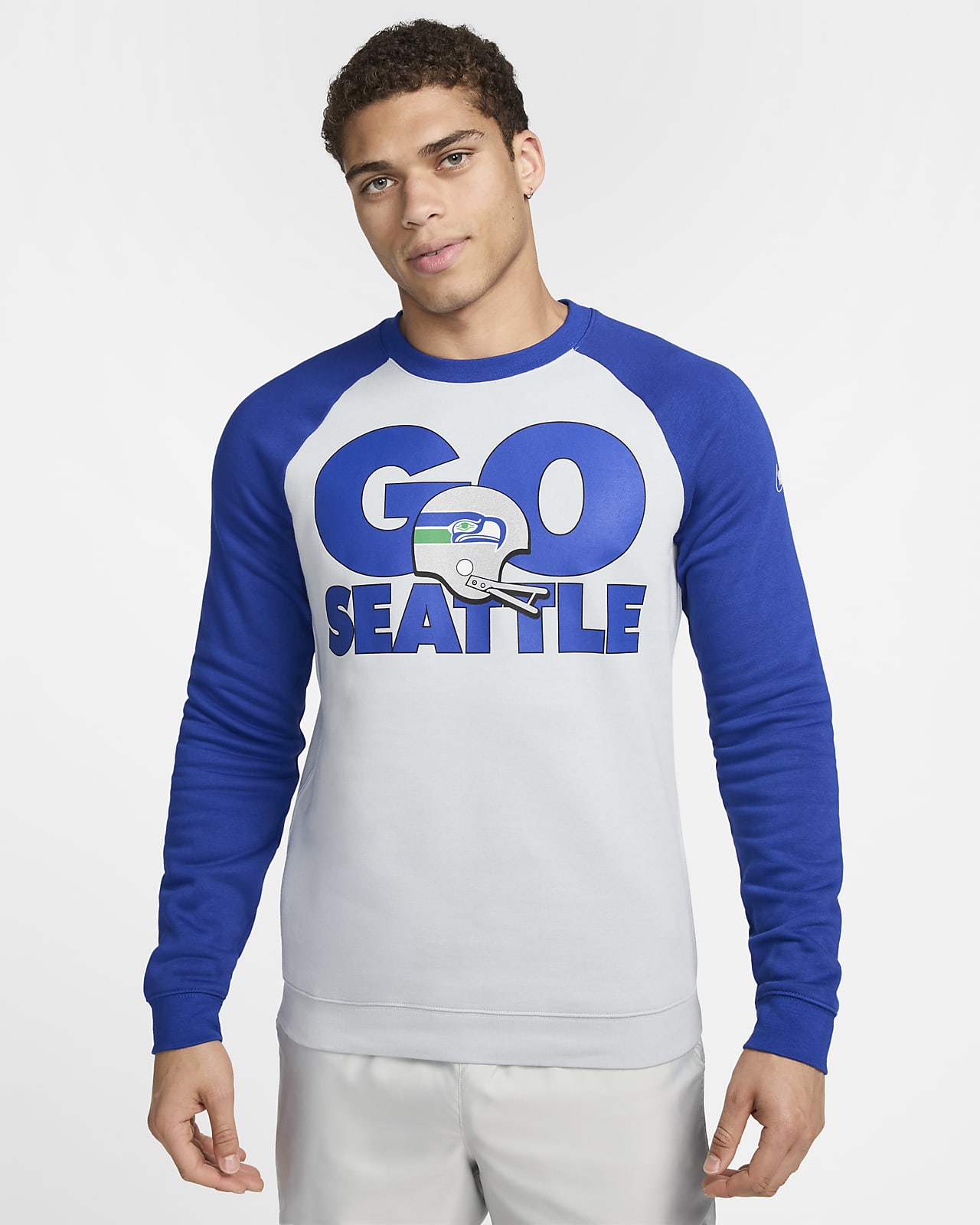 Sweatshirt Nike Historic Raglan (NFL Seahawks) para homem